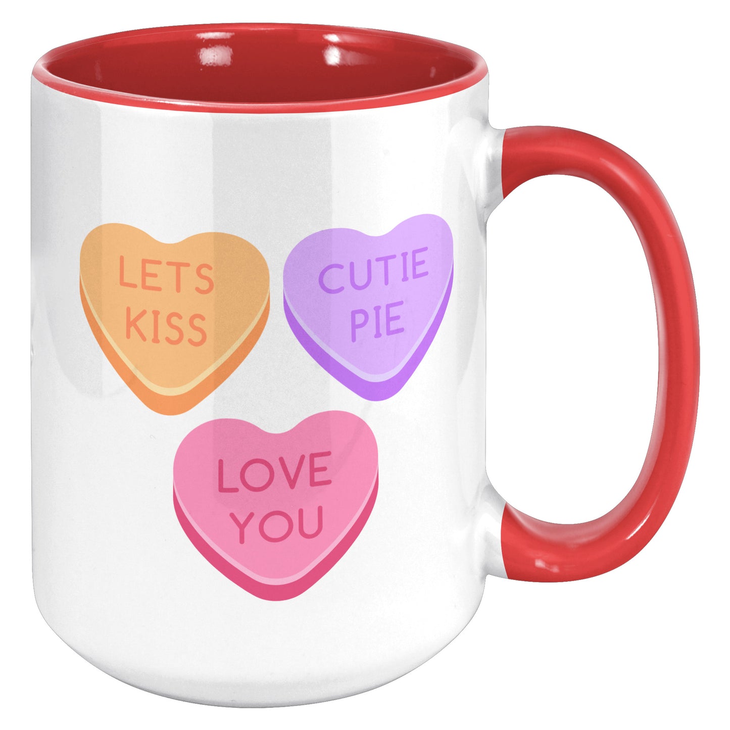 Valentine's Day Mug, Be My Valentine Candy Hearts Mug, Be My Valentine Mug, Heart Mug