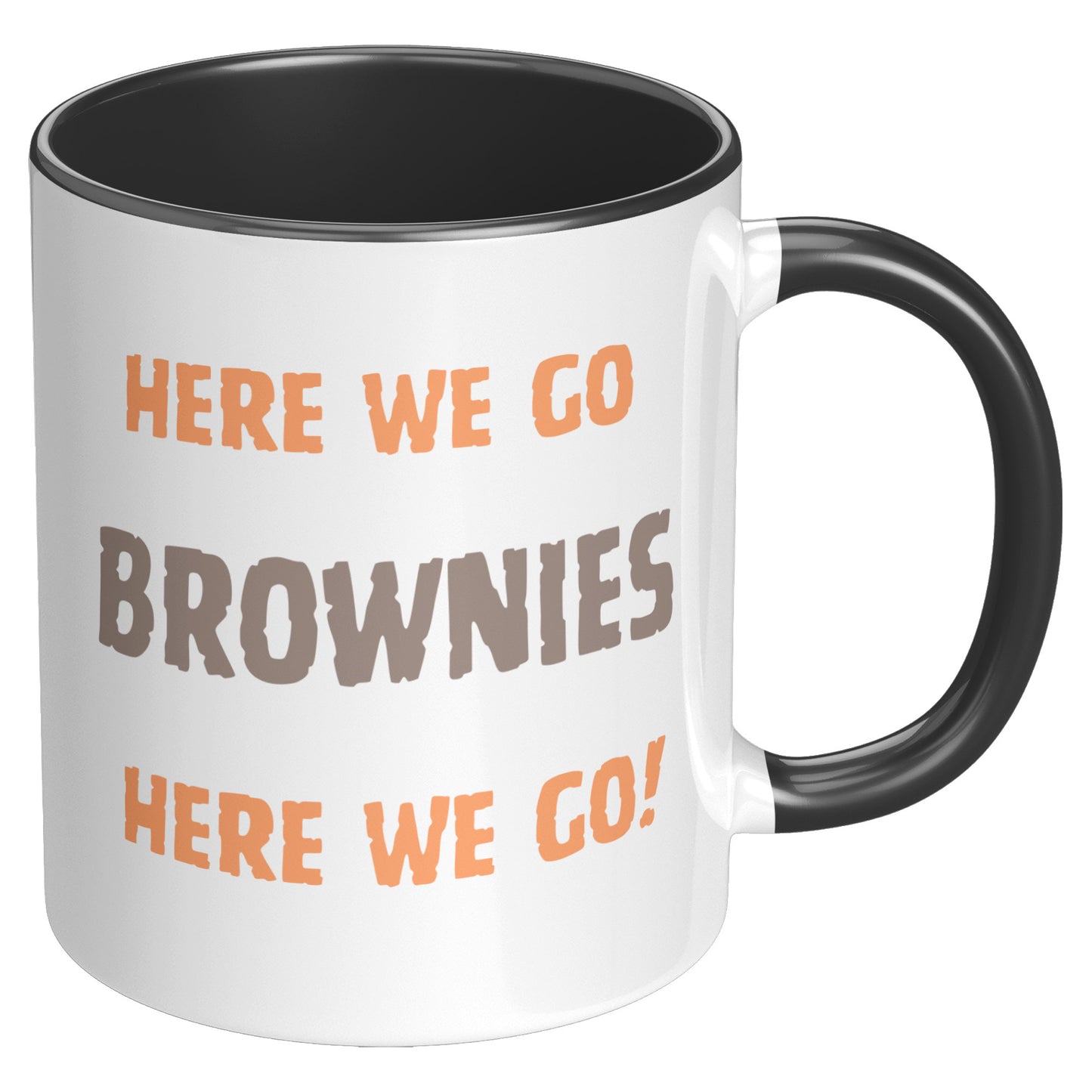 Ohio Sports Mug, Full Chubb Mug, Here We Go Brownies Football Mug