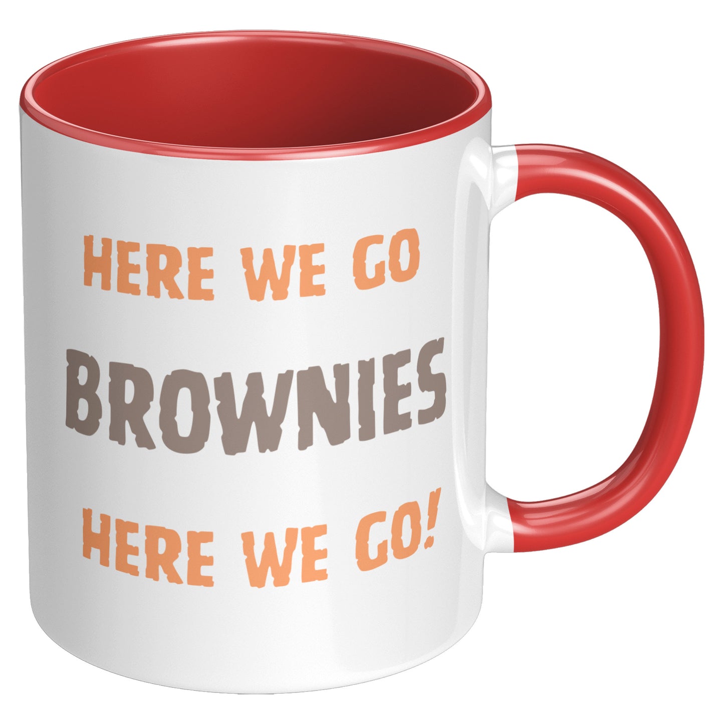 Ohio Sports Mug, Full Chubb Mug, Here We Go Brownies Football Mug