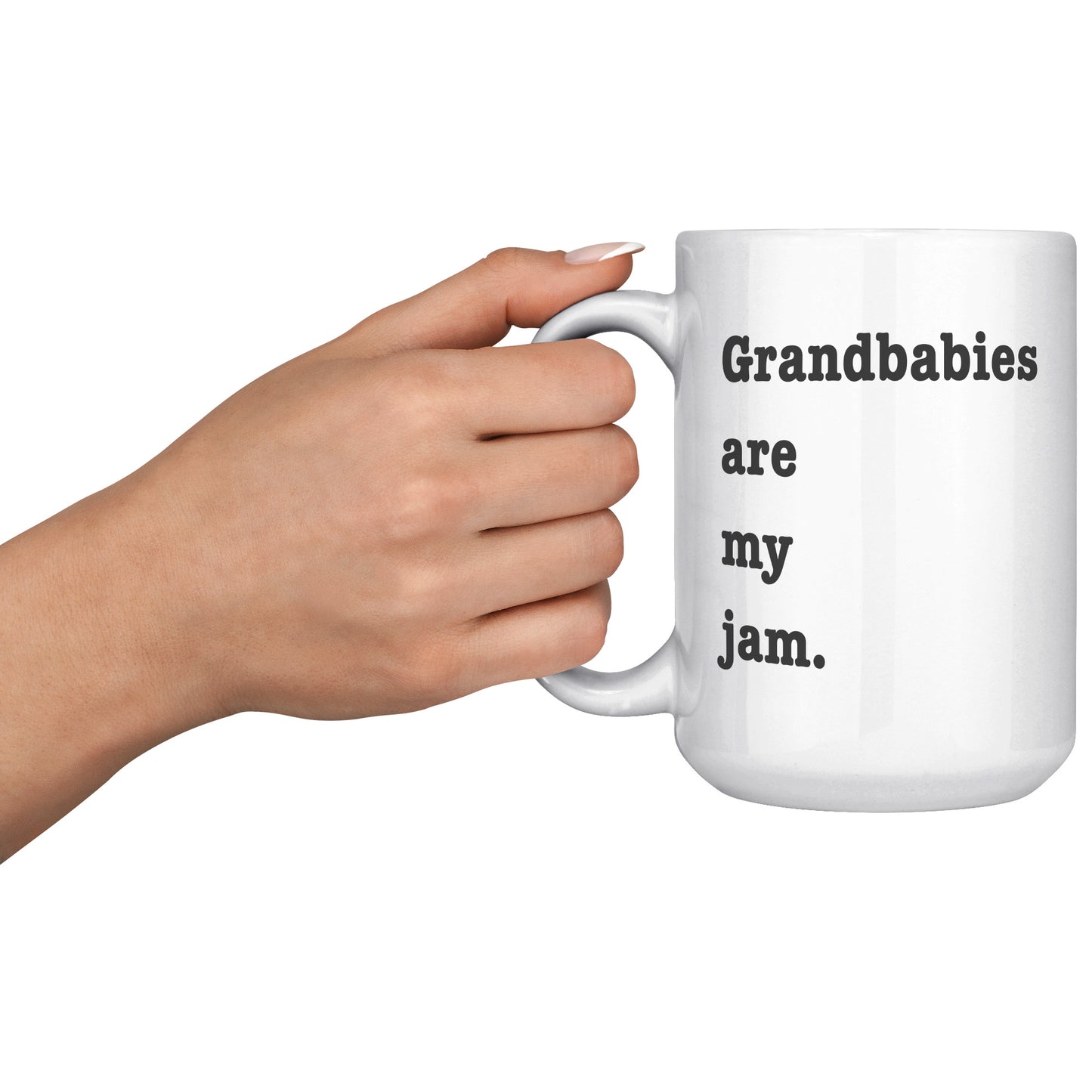 Grandbabies Are My Jam Coffee Mug, Grandma Coffee Mug