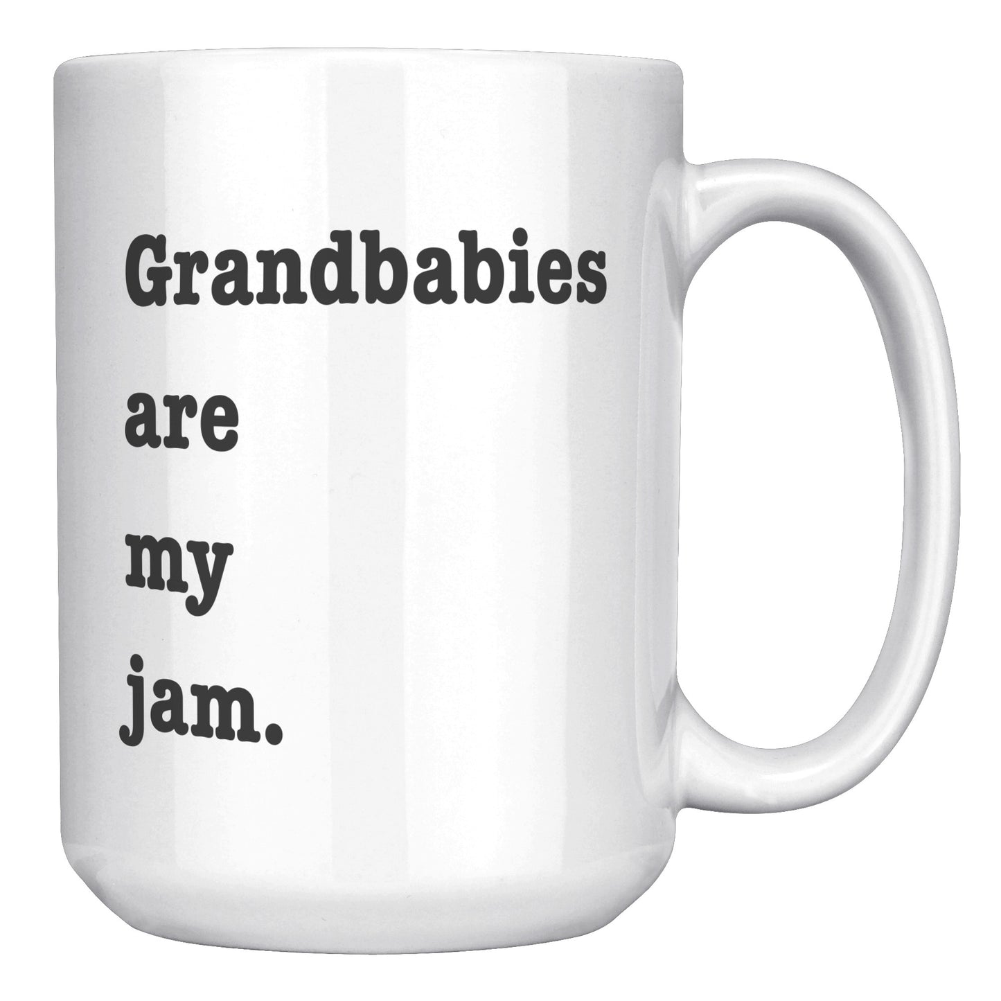 Grandbabies Are My Jam Coffee Mug, Grandma Coffee Mug