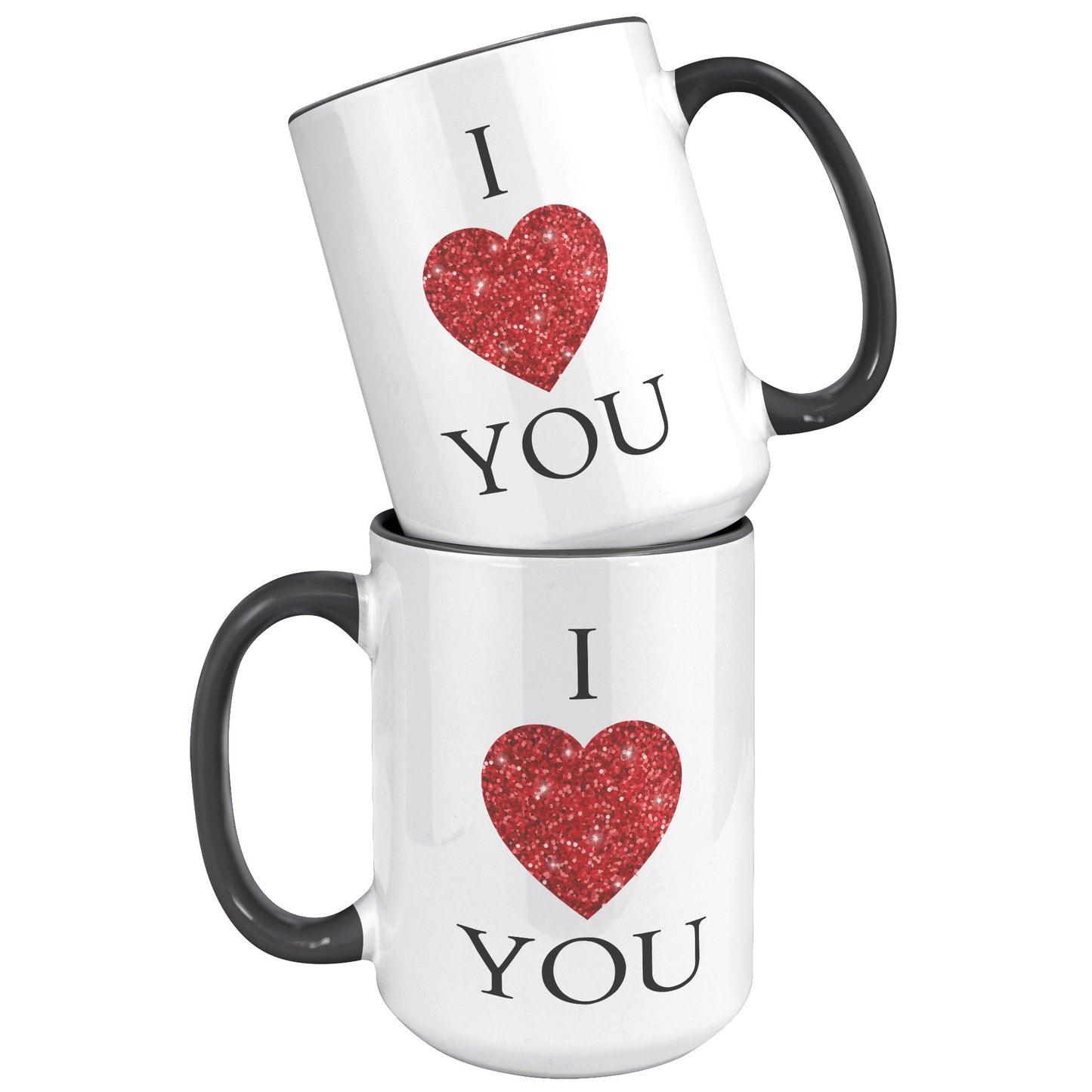 Valentine's Day Heart Mug, I Heart You Mug, I Love You Mug