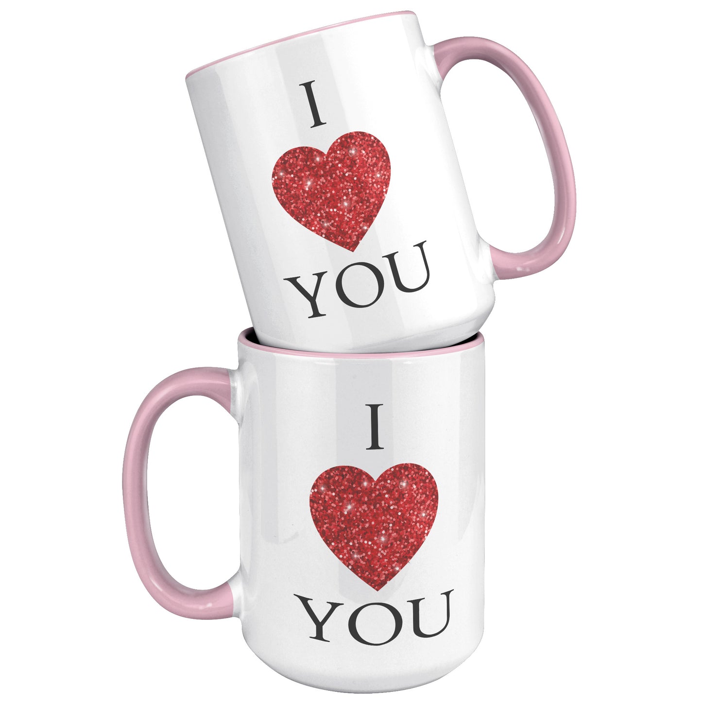 Valentine's Day Heart Mug, I Heart You Mug, I Love You Mug