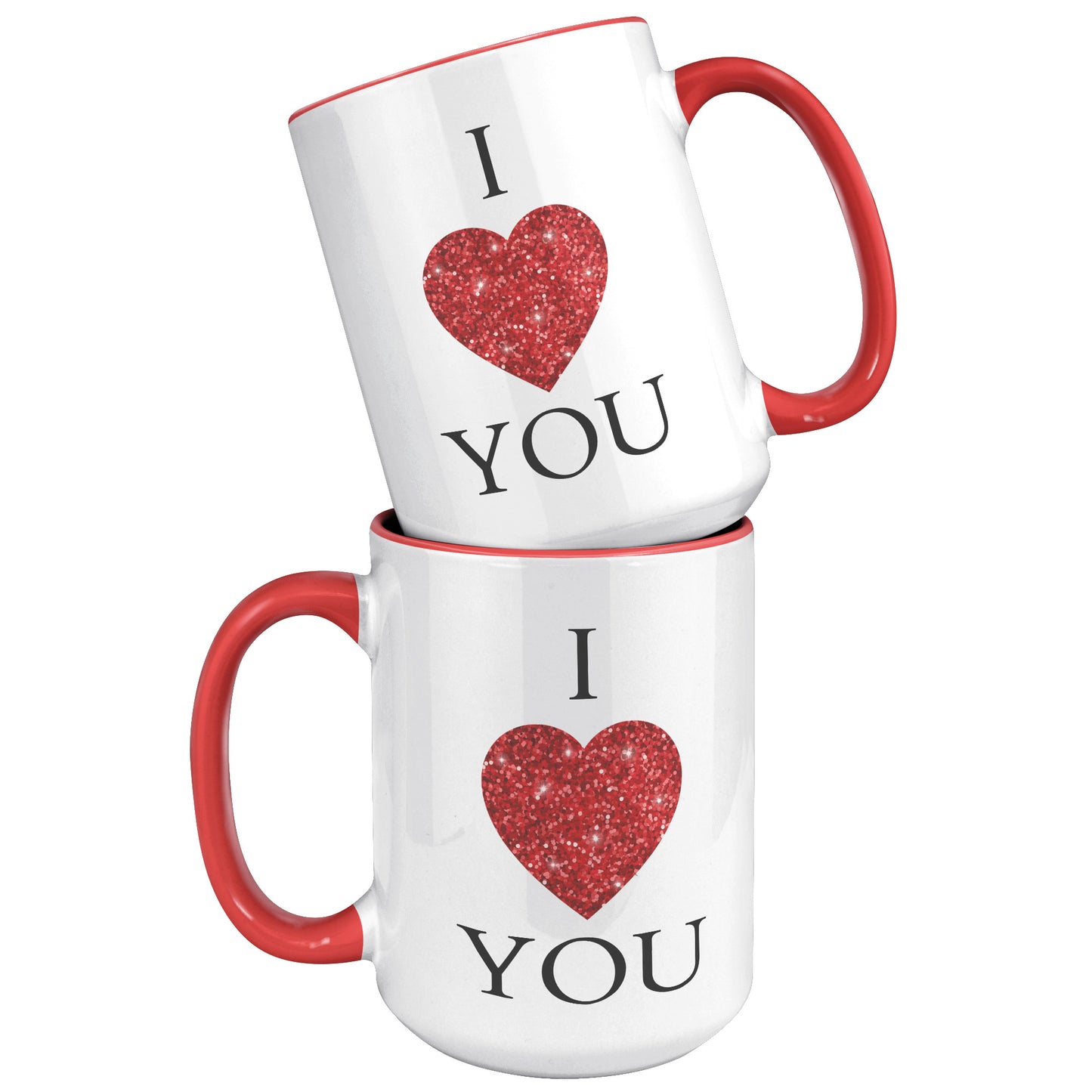 Valentine's Day Heart Mug, I Heart You Mug, I Love You Mug