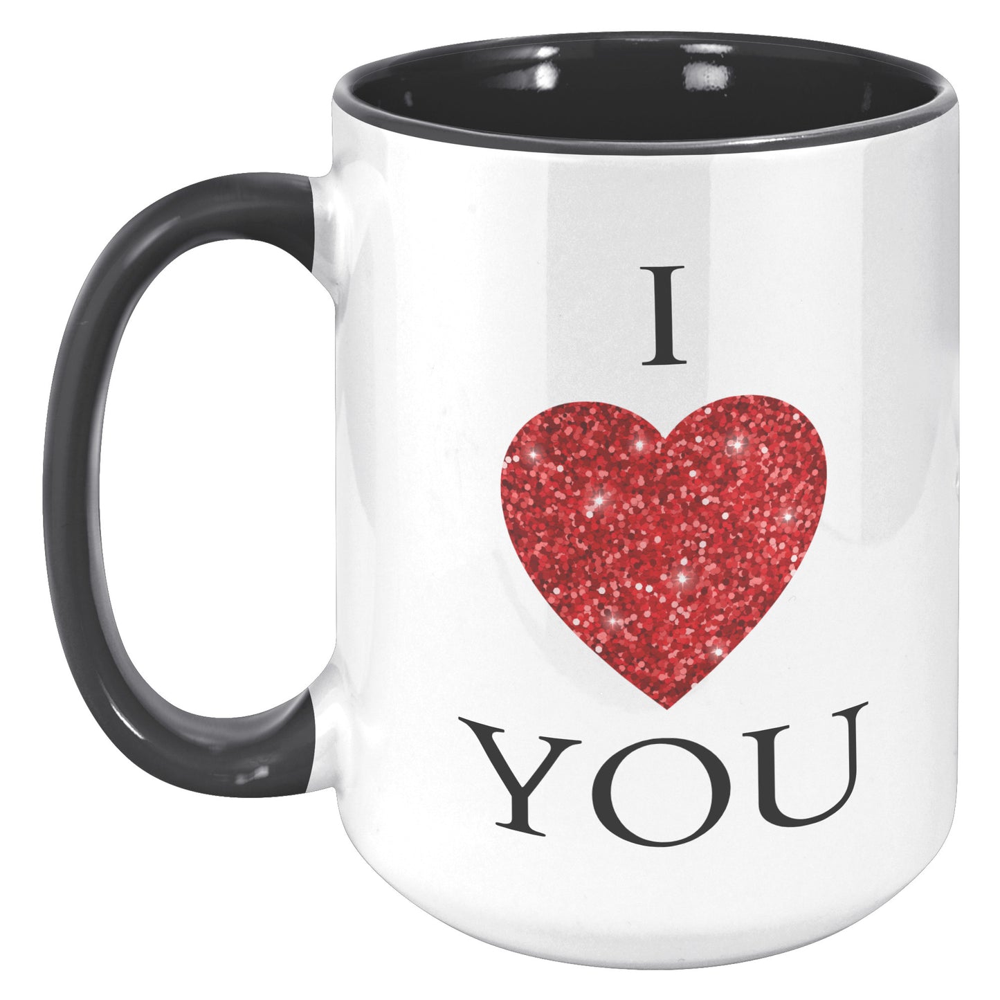 Valentine's Day Heart Mug, I Heart You Mug, I Love You Mug
