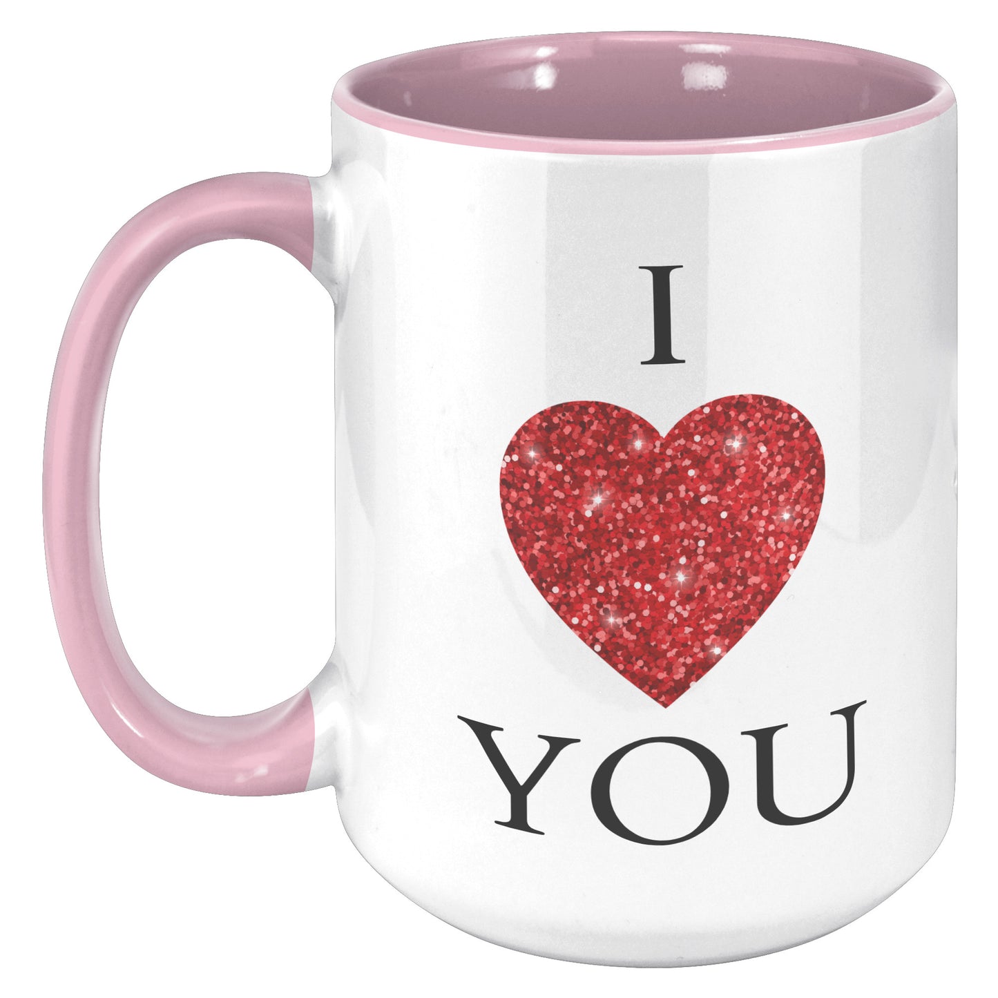 Valentine's Day Heart Mug, I Heart You Mug, I Love You Mug