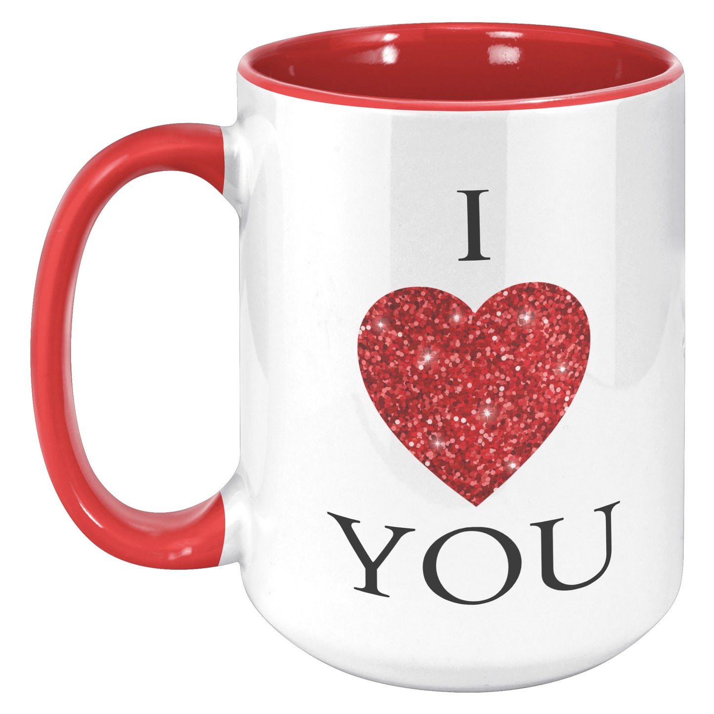 Valentine's Day Heart Mug, I Heart You Mug, I Love You Mug