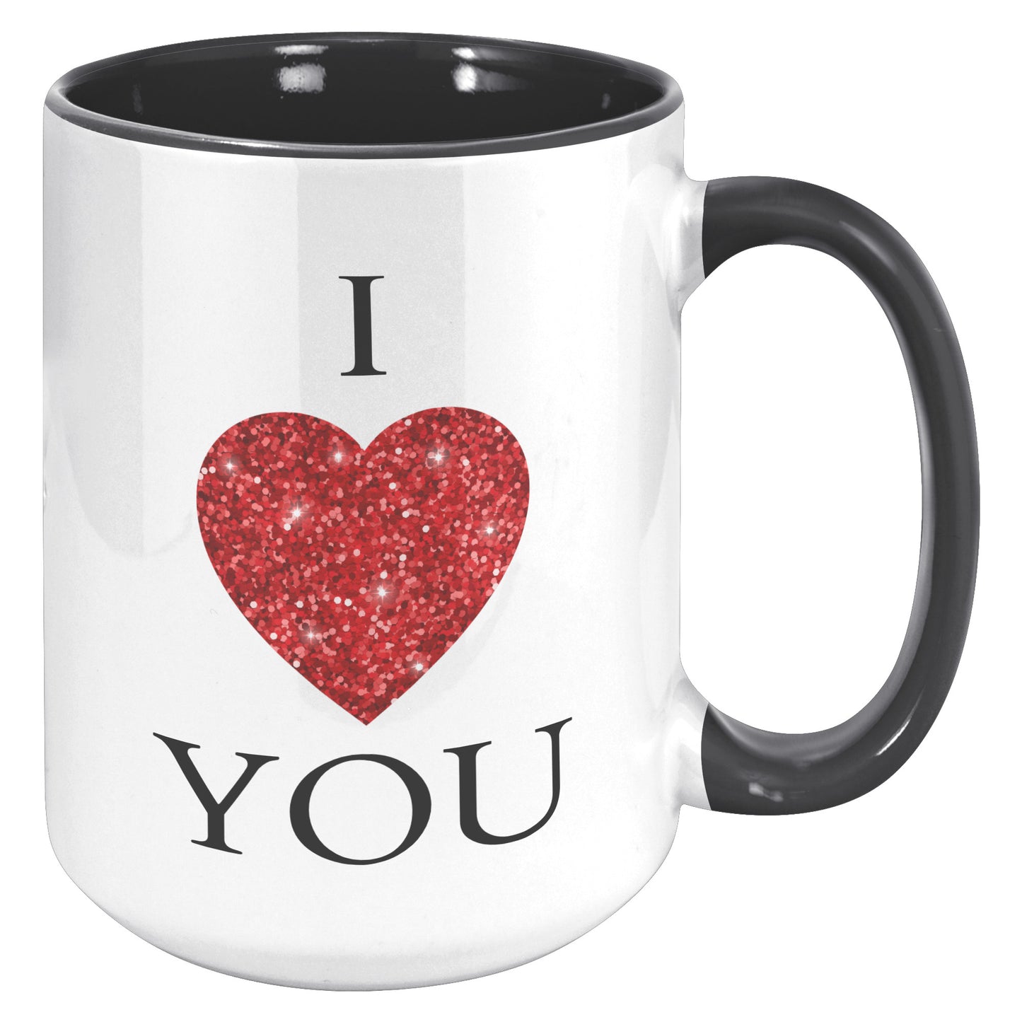 Valentine's Day Heart Mug, I Heart You Mug, I Love You Mug