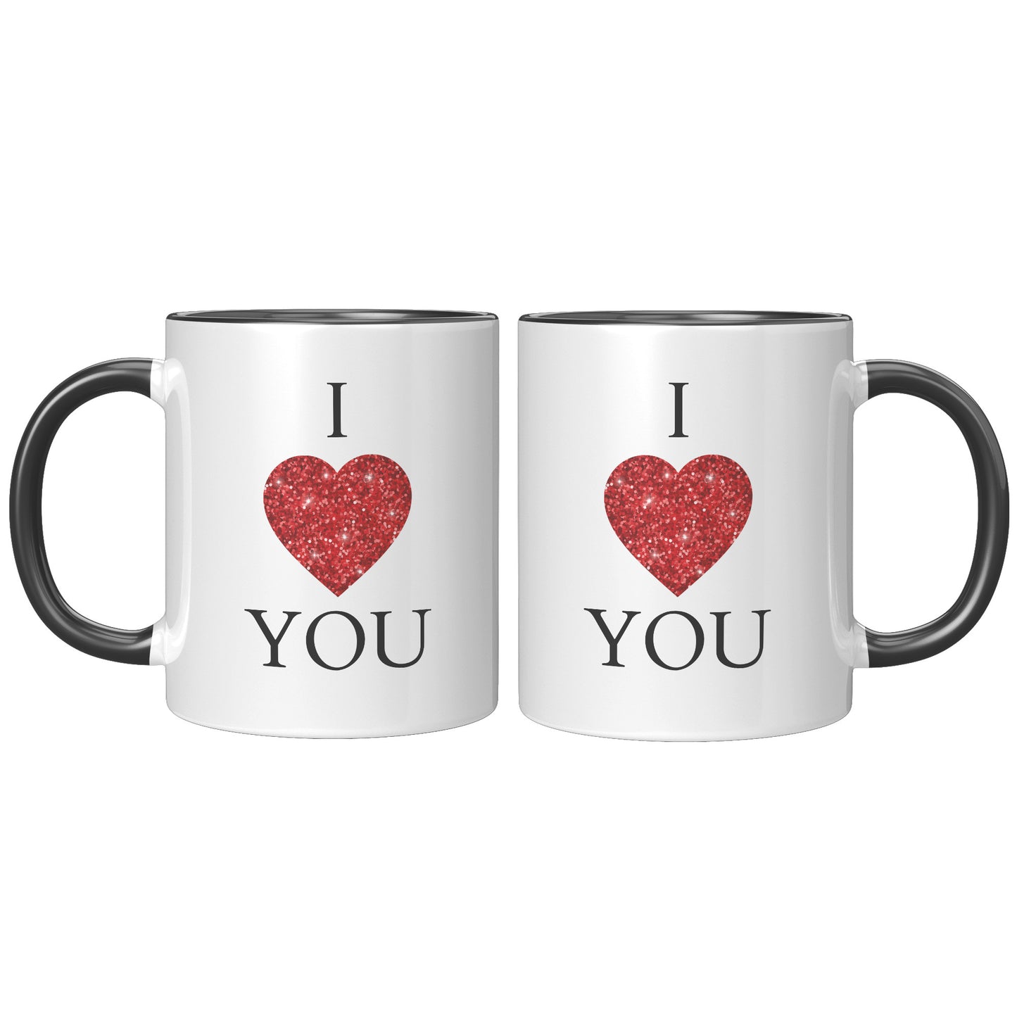 Valentine's Day Heart Mug, I Heart You Mug, I Love You Mug