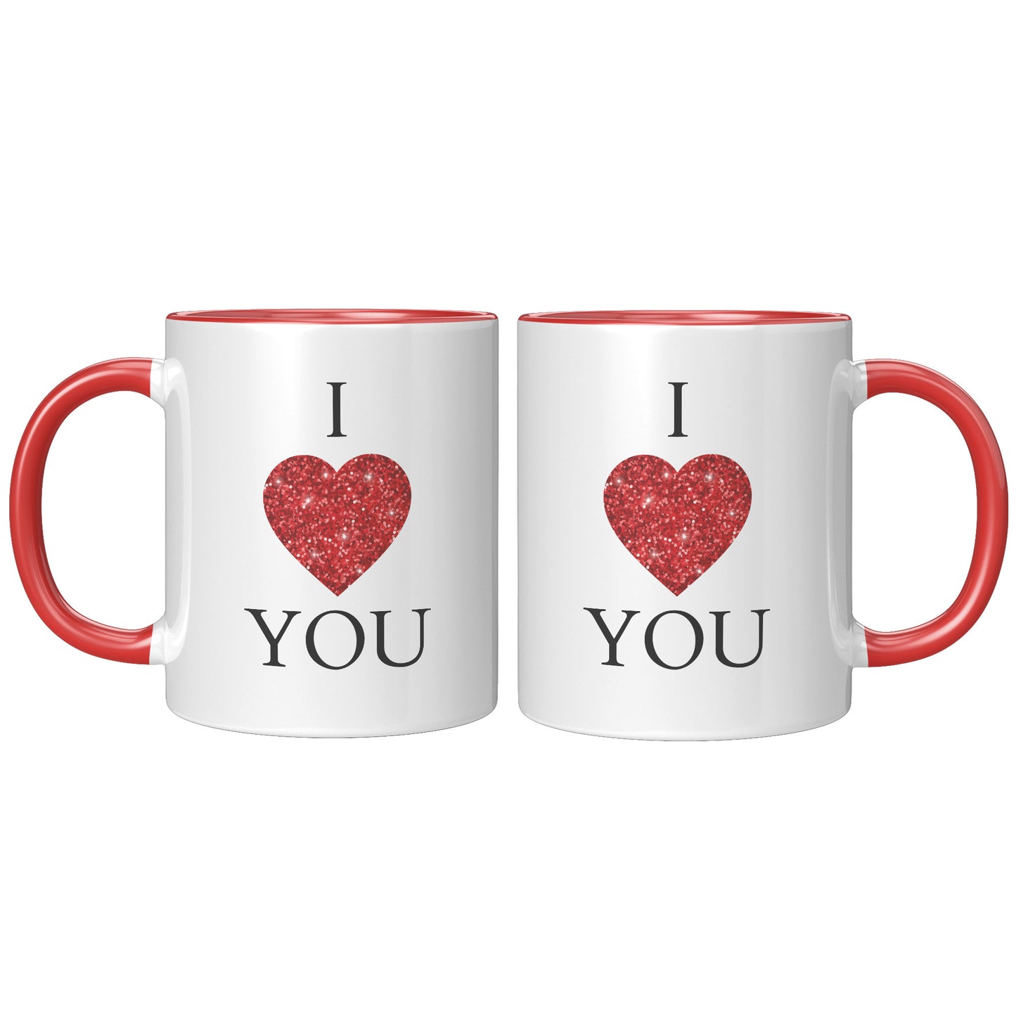 Valentine's Day Heart Mug, I Heart You Mug, I Love You Mug