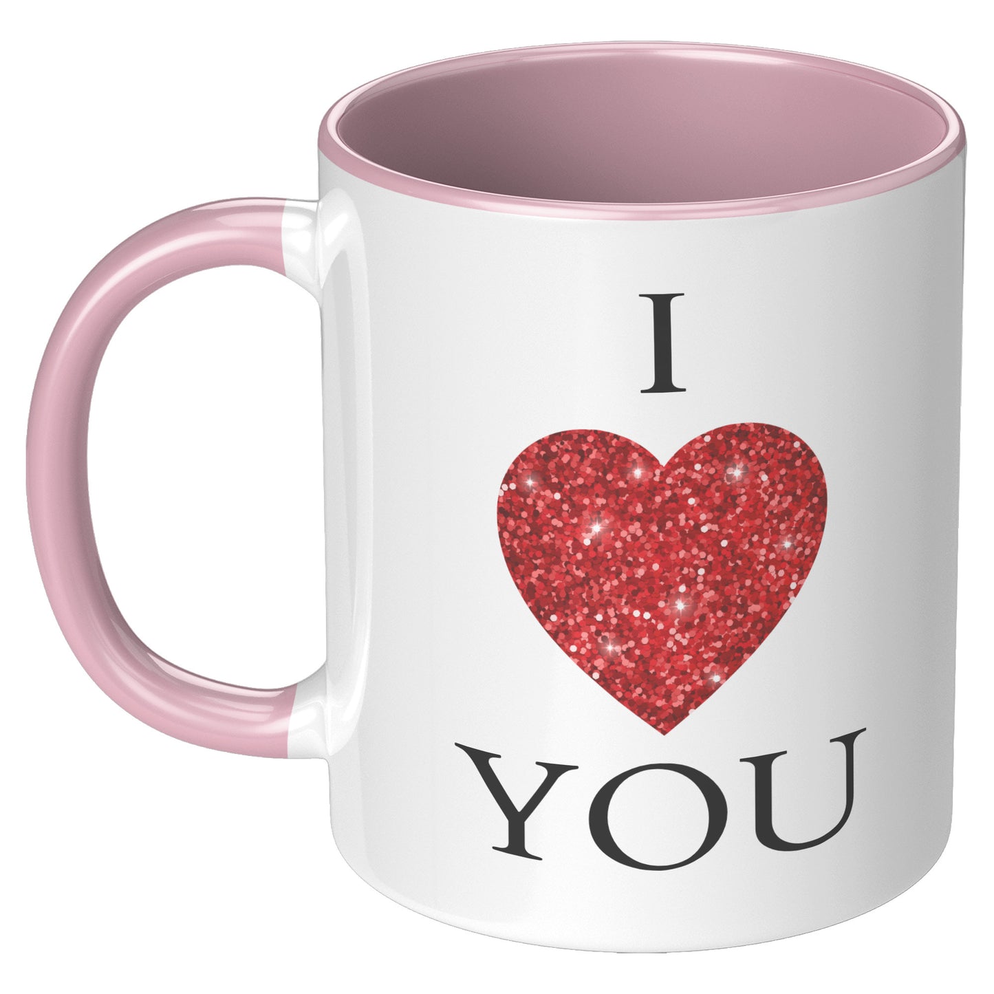 Valentine's Day Heart Mug, I Heart You Mug, I Love You Mug