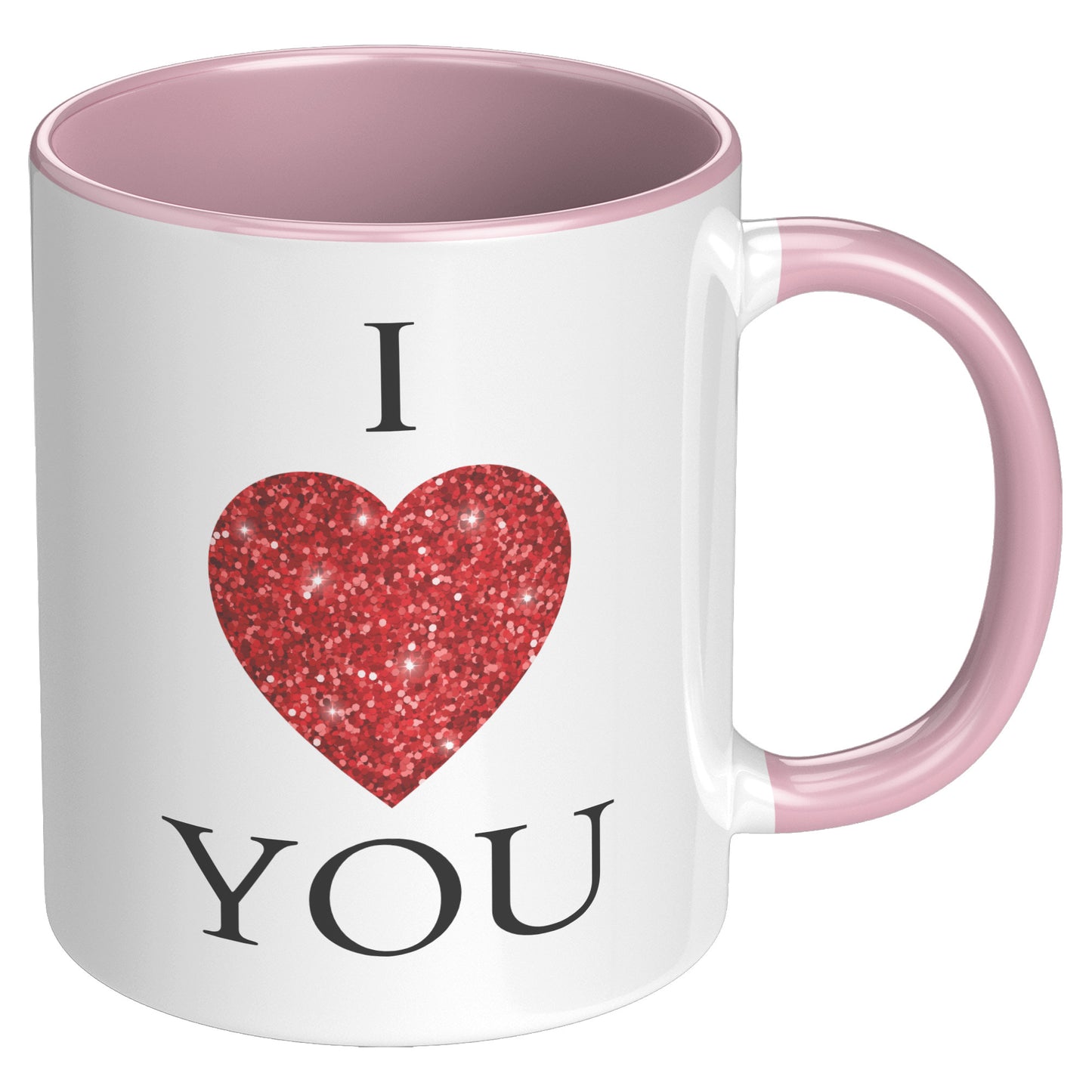Valentine's Day Heart Mug, I Heart You Mug, I Love You Mug
