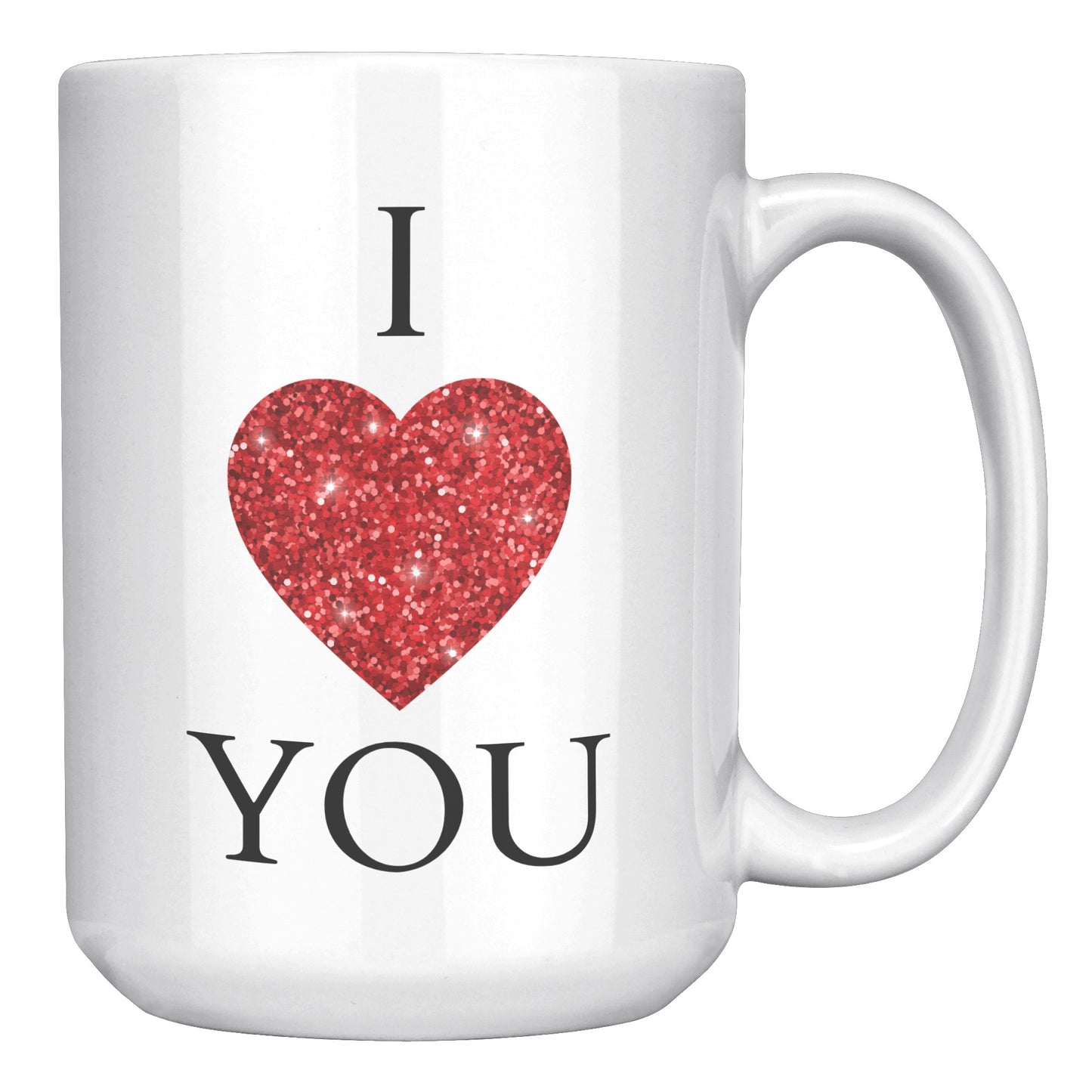 Valentine's Day Heart Mug, I Heart You Mug, I Love You Mug