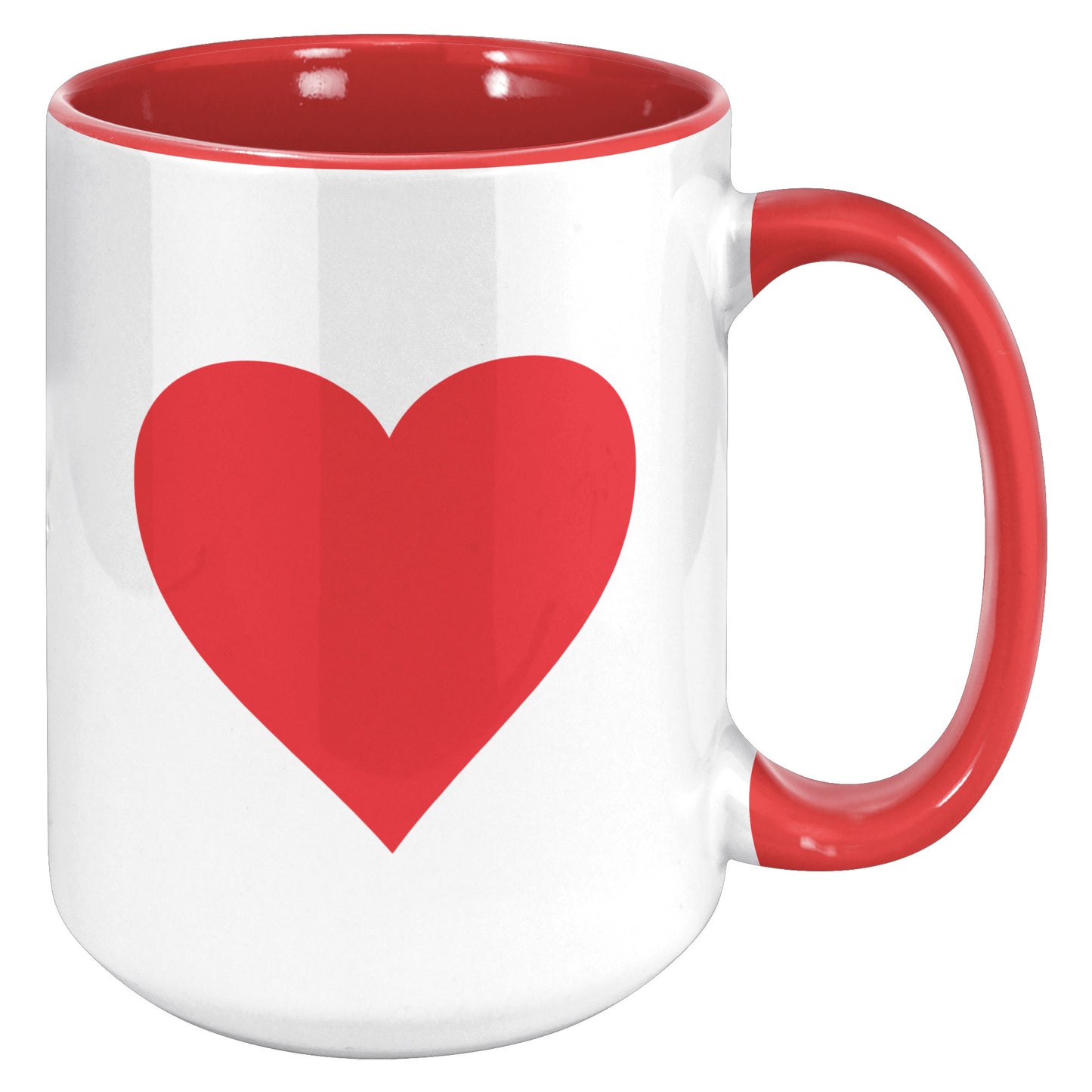 I Love You Heart Mug, Valentine's Day Mug, Heart Mug