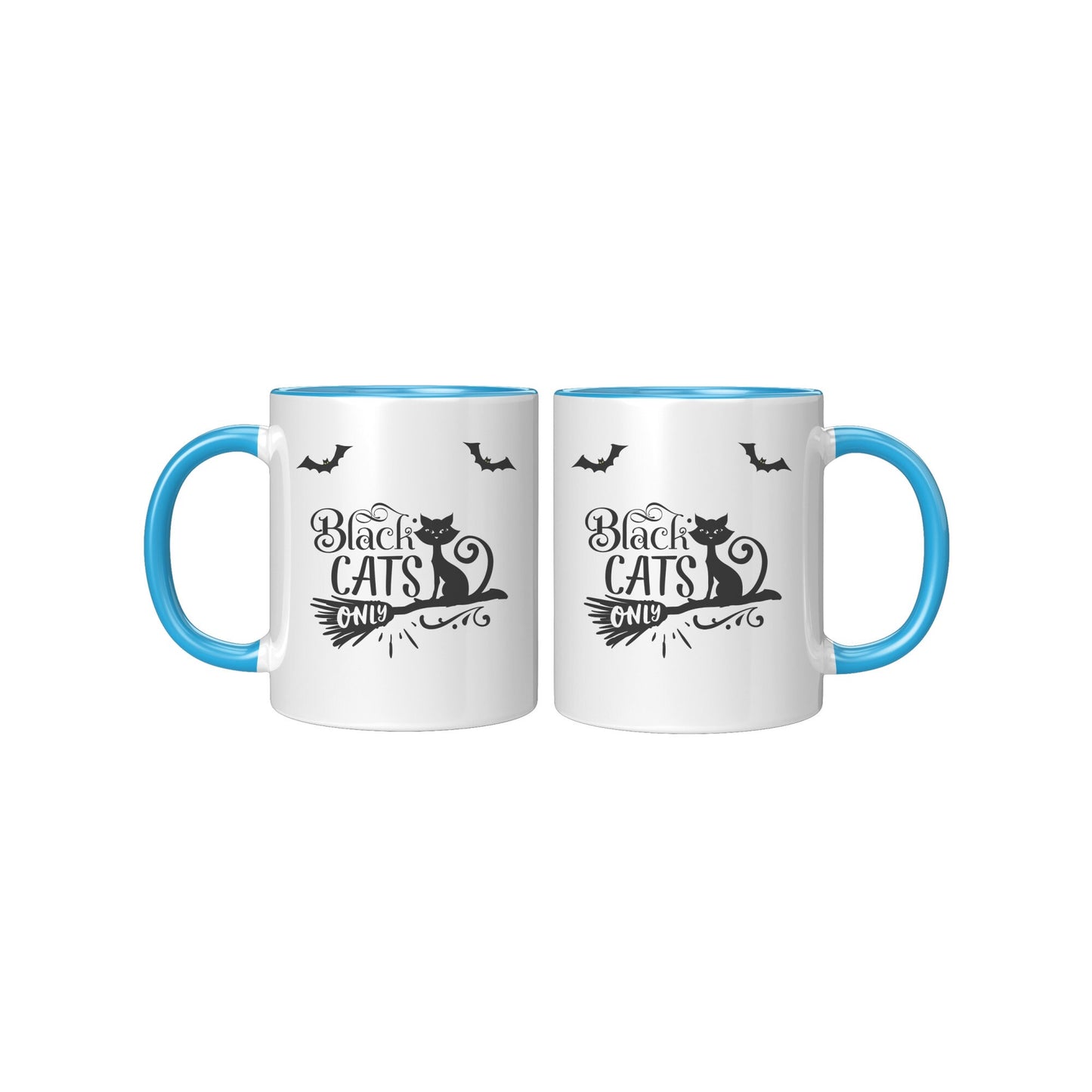 Black Cats Only Mug, Halloween Black Cats Only Mug, Halloween Mugs, Cat Mugs,