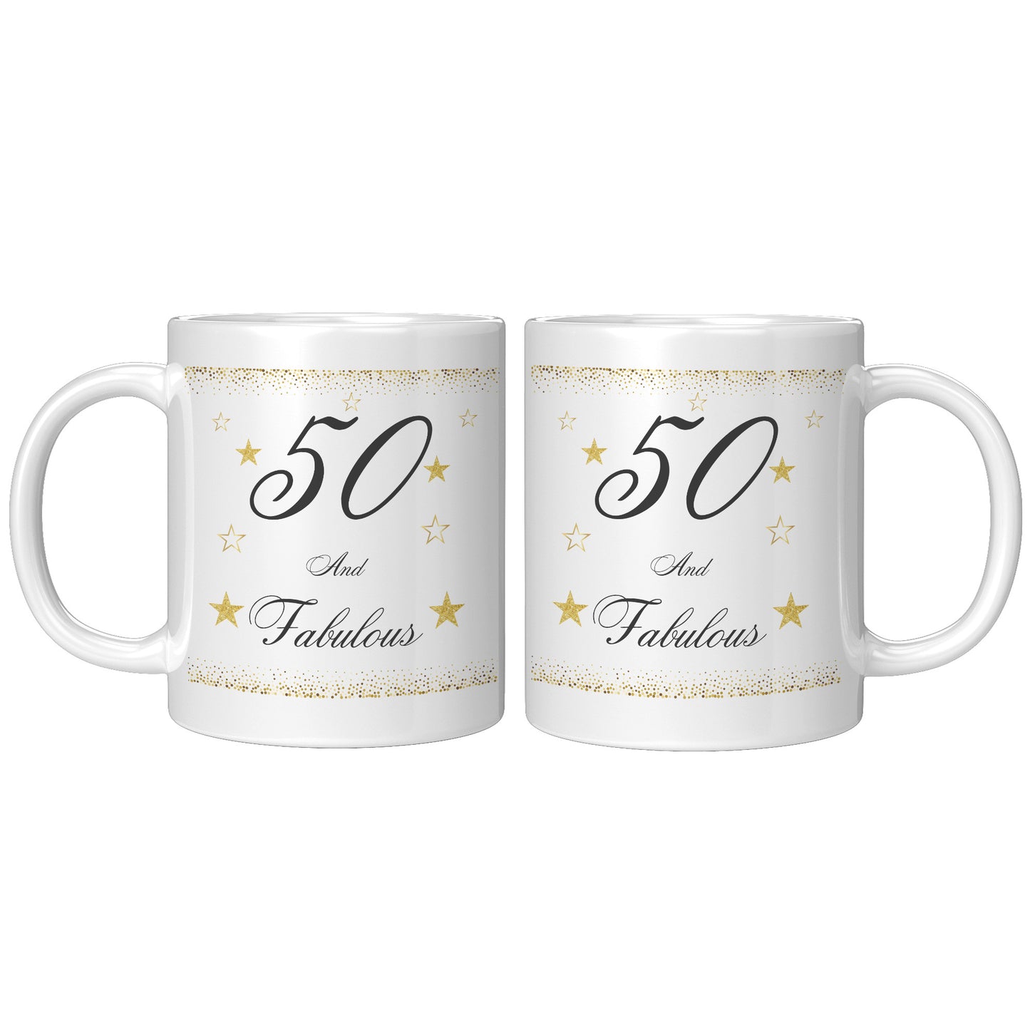 50 and Fabulous Birthday Mug, Birthday Mug 50 and Fabulous, 50th Birthday Mug