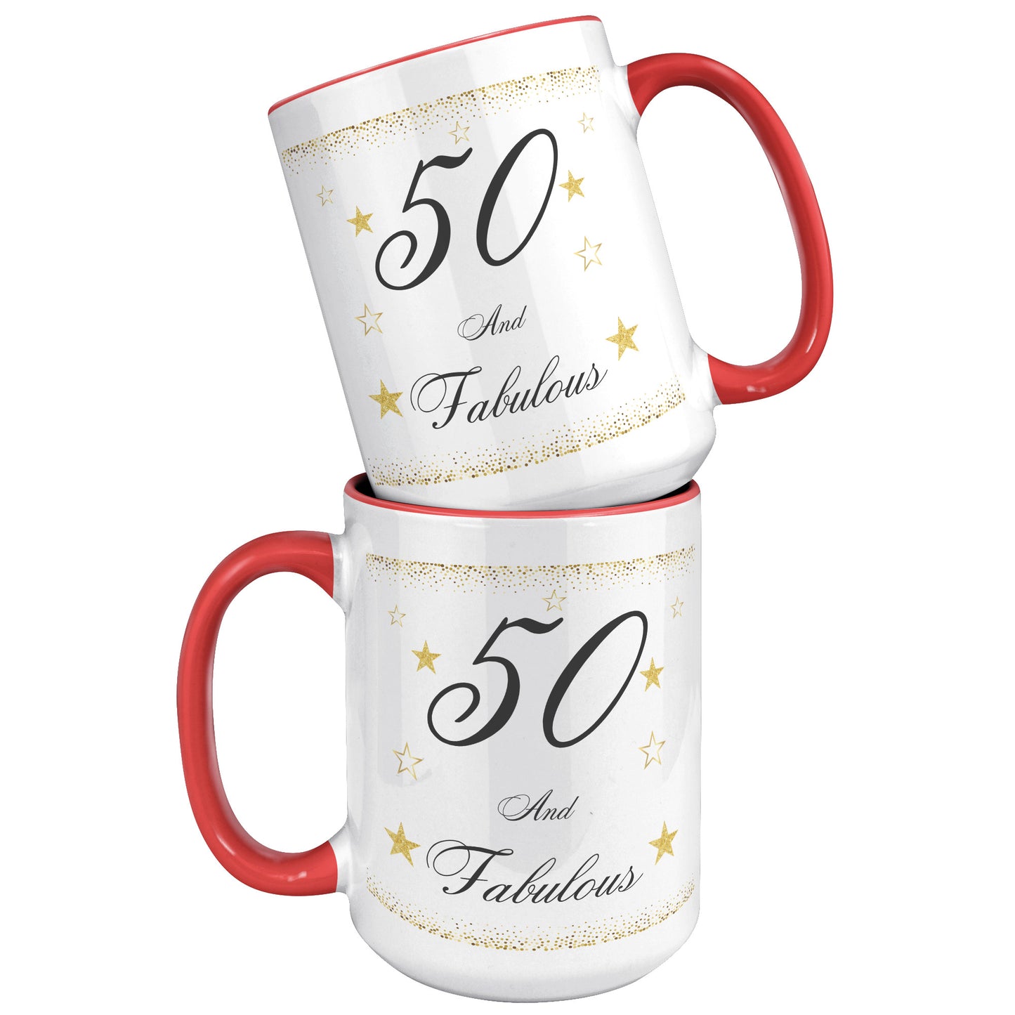 50 and Fabulous Birthday Mug, Birthday Mug 50 and Fabulous, 50th Birthday Mug