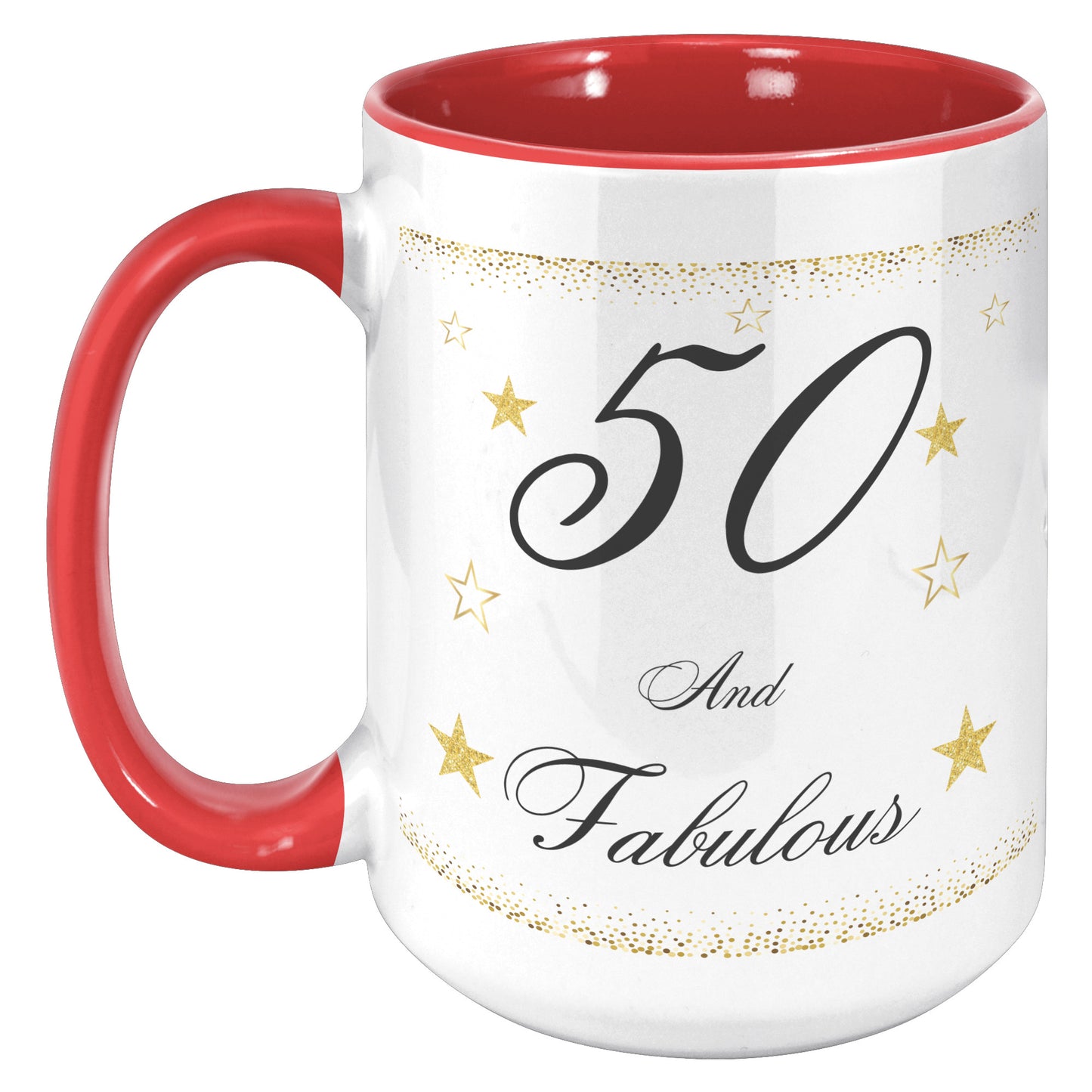 50 and Fabulous Birthday Mug, Birthday Mug 50 and Fabulous, 50th Birthday Mug