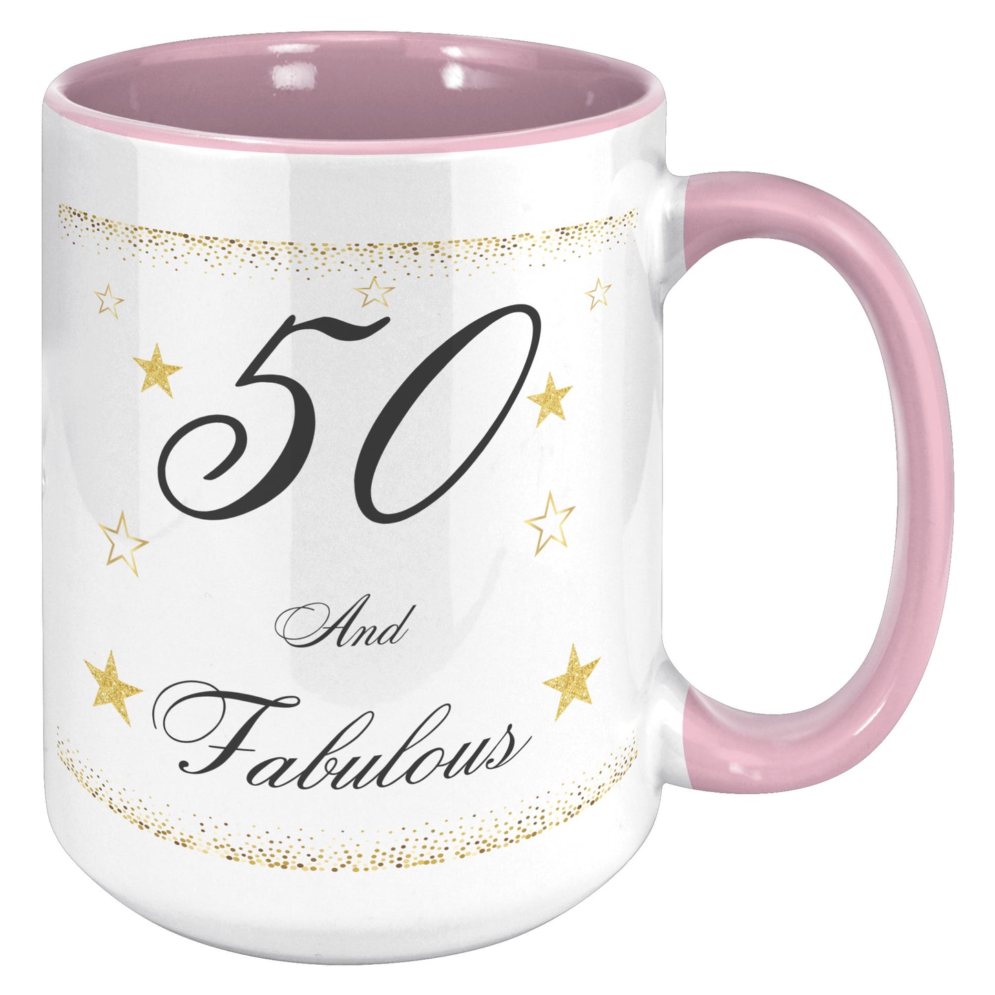 50 and Fabulous Birthday Mug, Birthday Mug 50 and Fabulous, 50th Birthday Mug