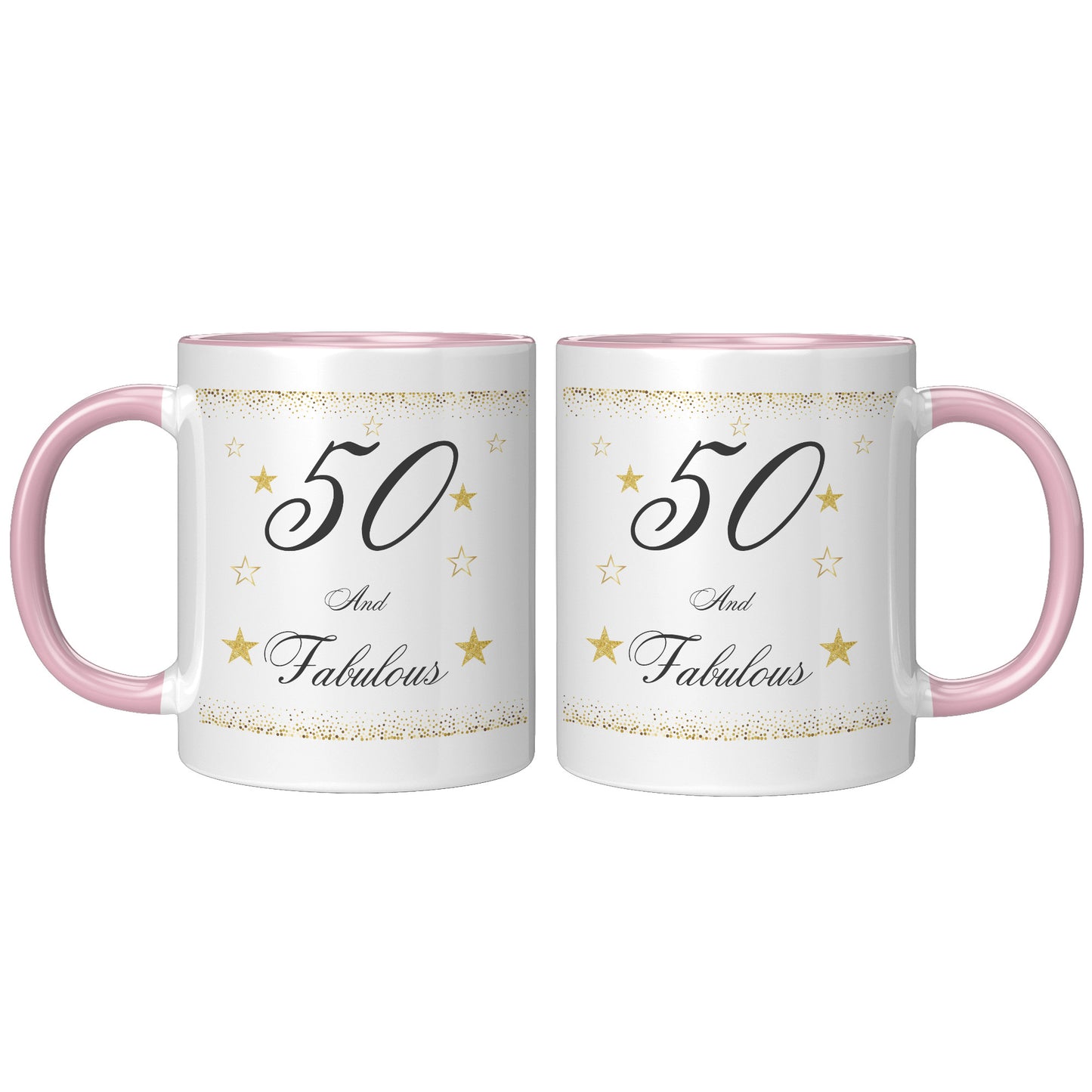 50 and Fabulous Birthday Mug, Birthday Mug 50 and Fabulous, 50th Birthday Mug