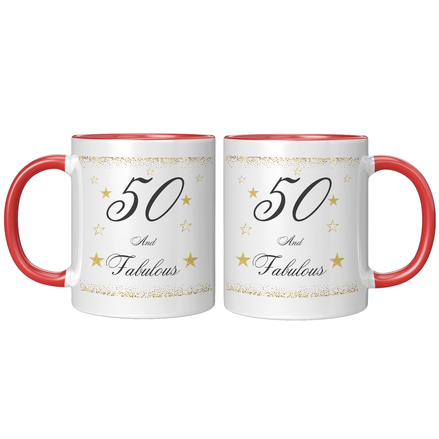 50 and Fabulous Birthday Mug, Birthday Mug 50 and Fabulous, 50th Birthday Mug