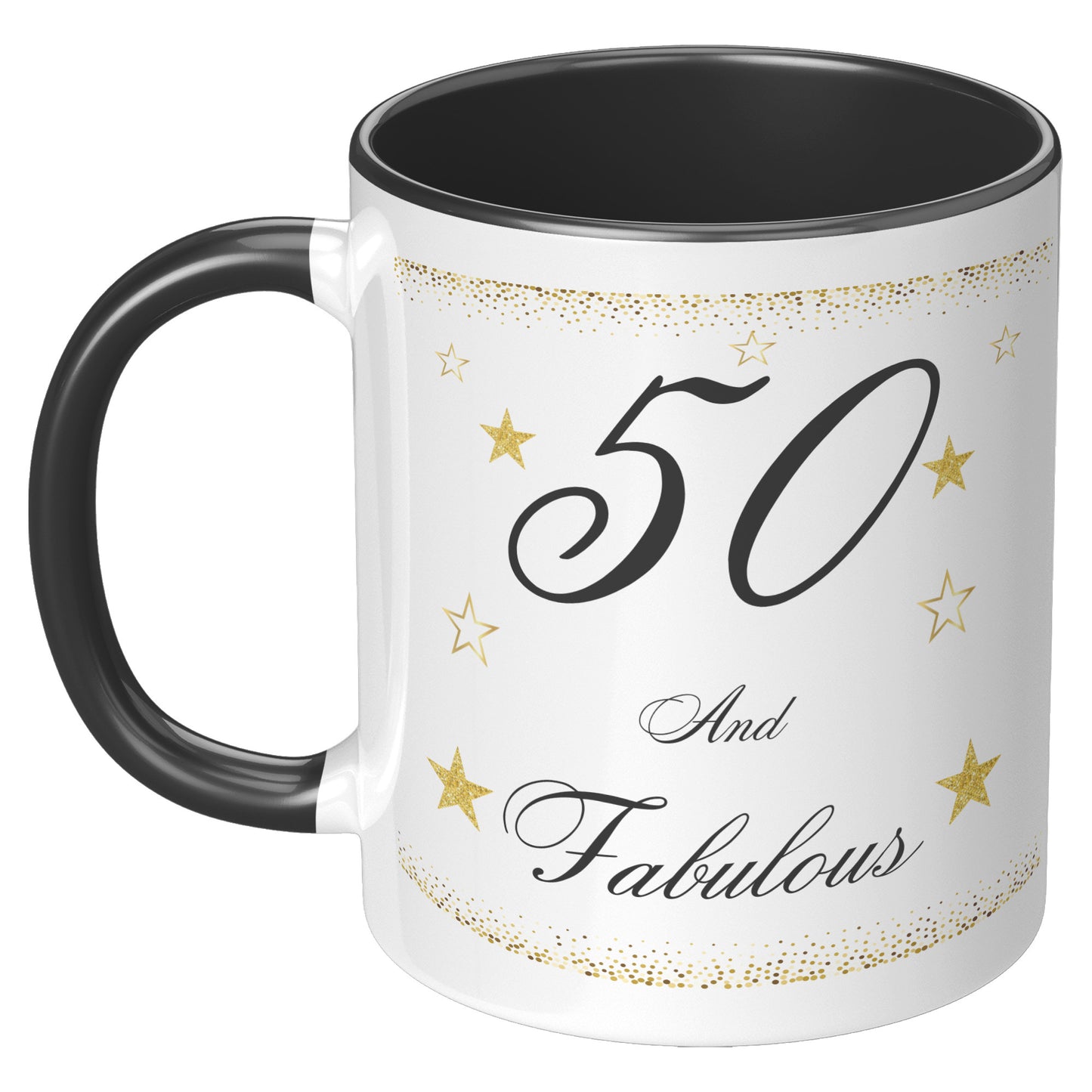 50 and Fabulous Birthday Mug, Birthday Mug 50 and Fabulous, 50th Birthday Mug