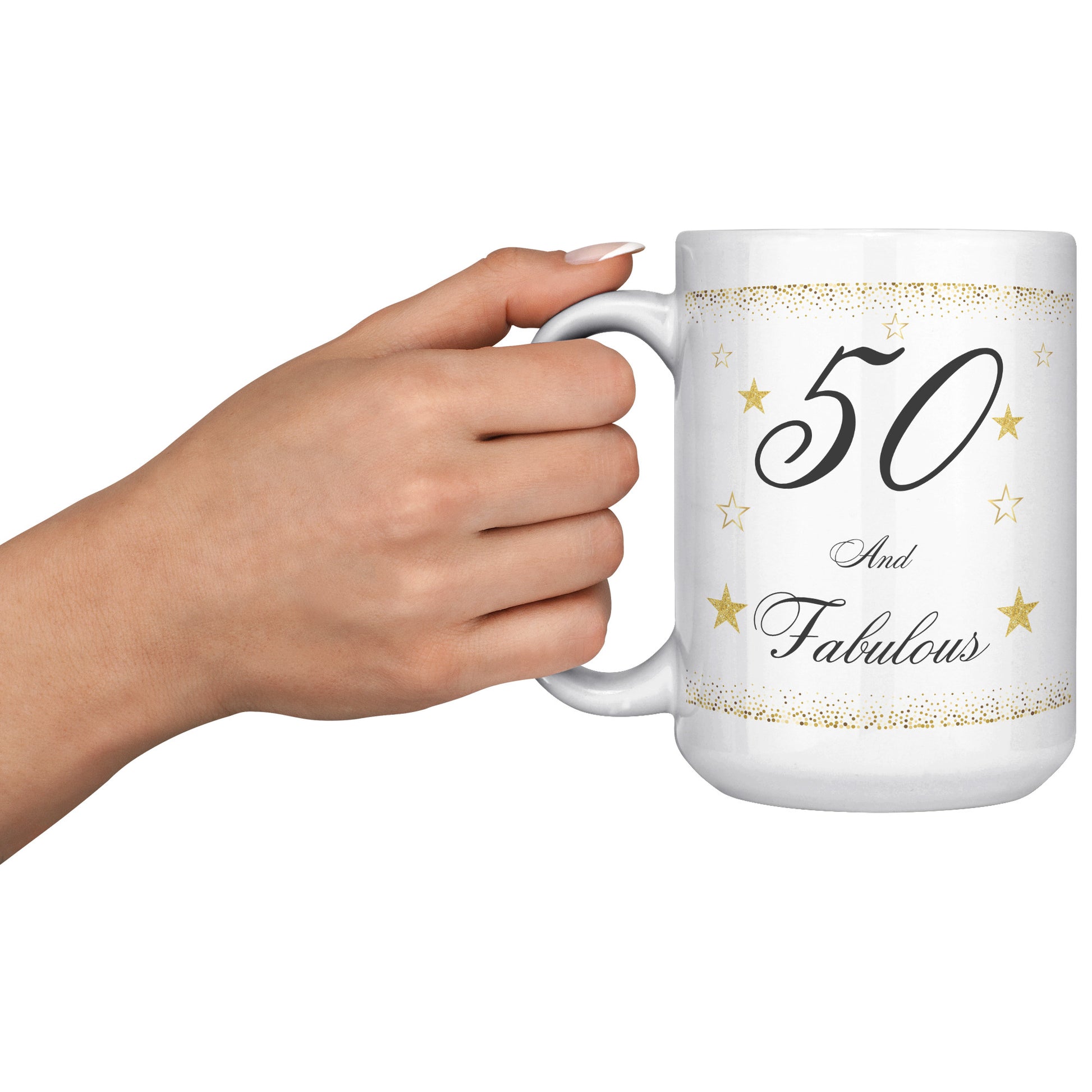 50 and Fabulous Birthday Mug, Birthday Mug 50 and Fabulous, 50th Birth – Mug Bugz Studio