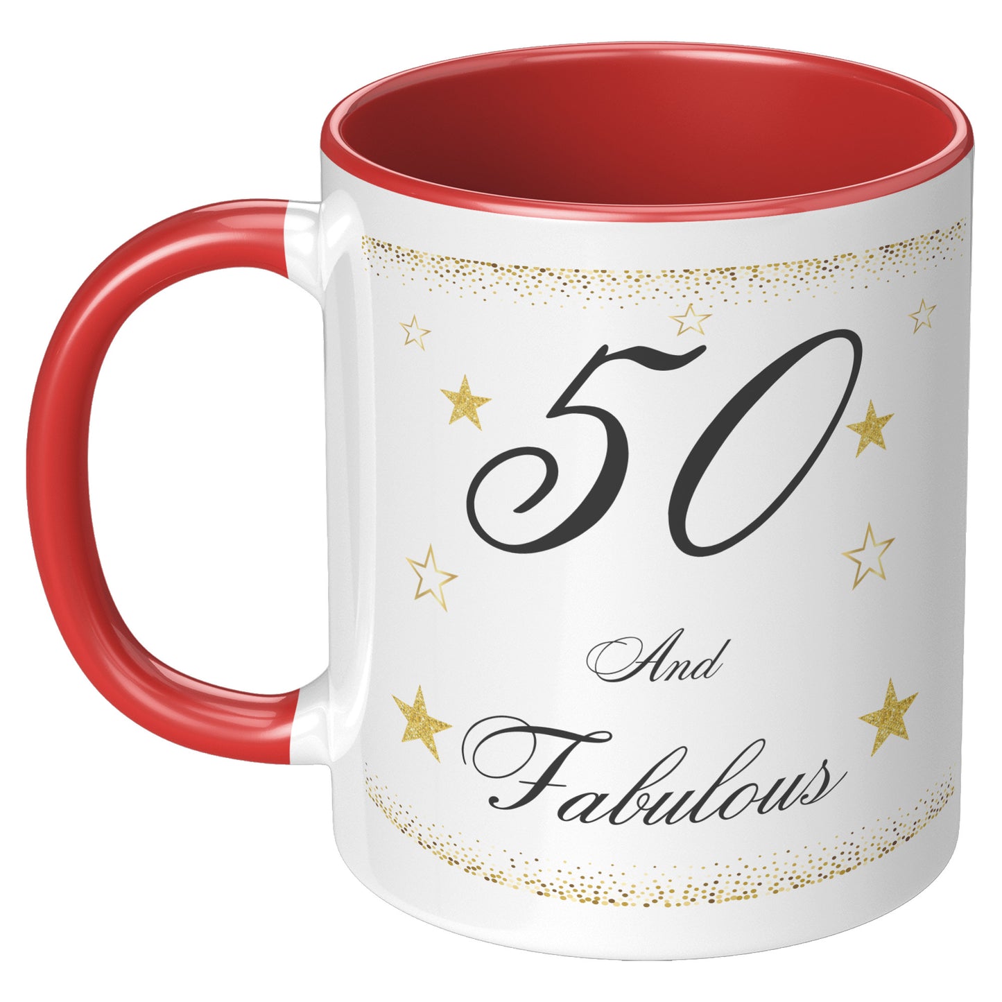 50 and Fabulous Birthday Mug, Birthday Mug 50 and Fabulous, 50th Birthday Mug