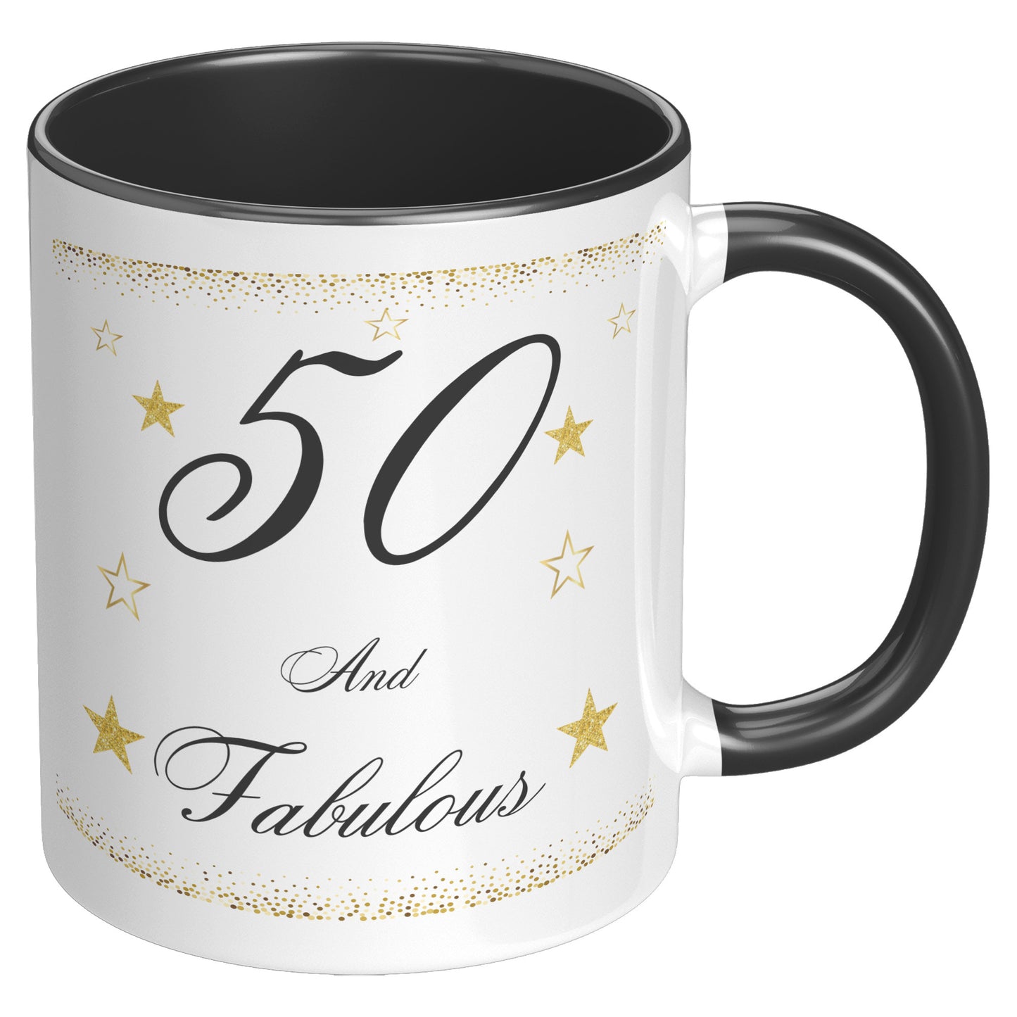 50 and Fabulous Birthday Mug, Birthday Mug 50 and Fabulous, 50th Birthday Mug