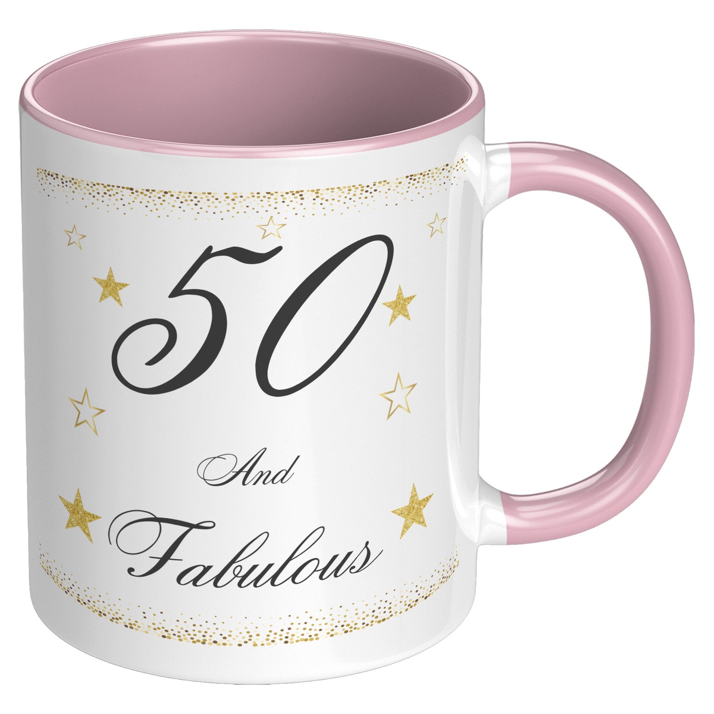 50 and Fabulous Birthday Mug, Birthday Mug 50 and Fabulous, 50th Birthday Mug