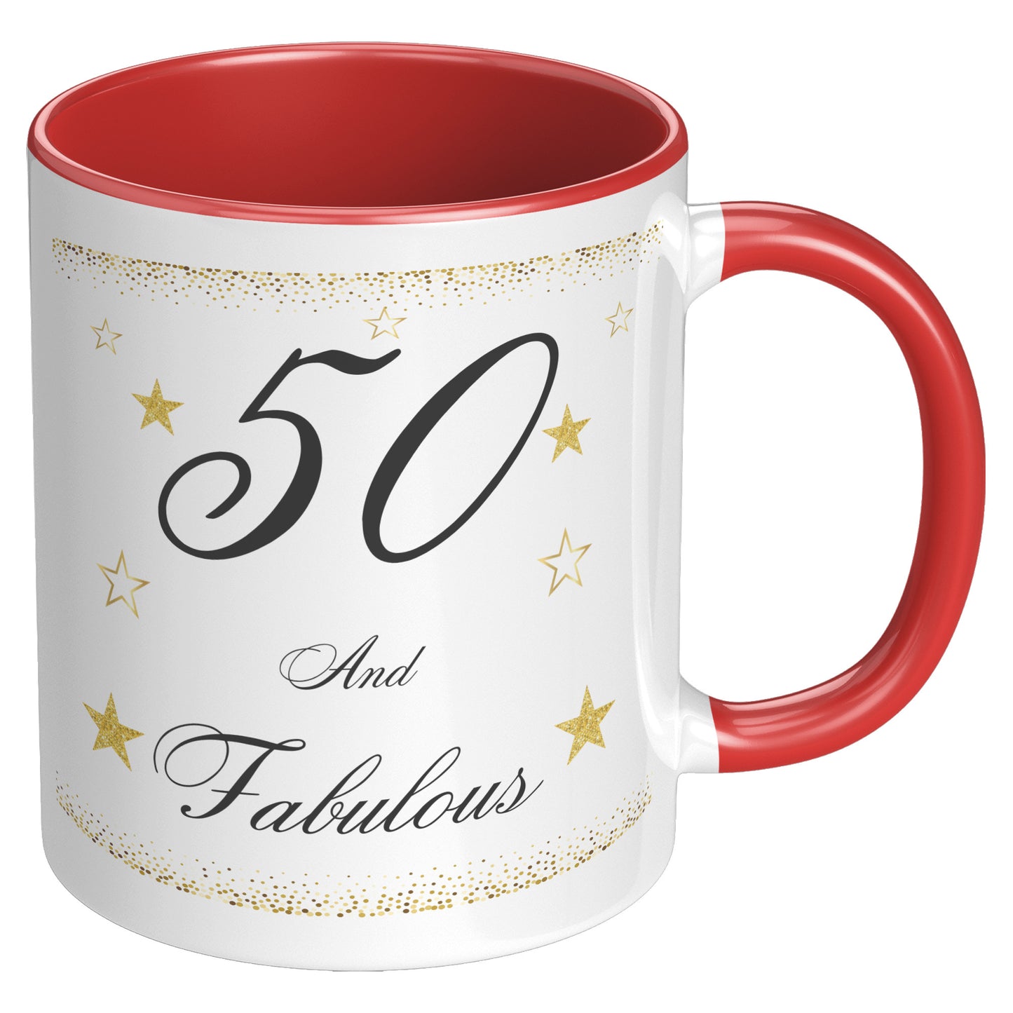 50 and Fabulous Birthday Mug, Birthday Mug 50 and Fabulous, 50th Birthday Mug