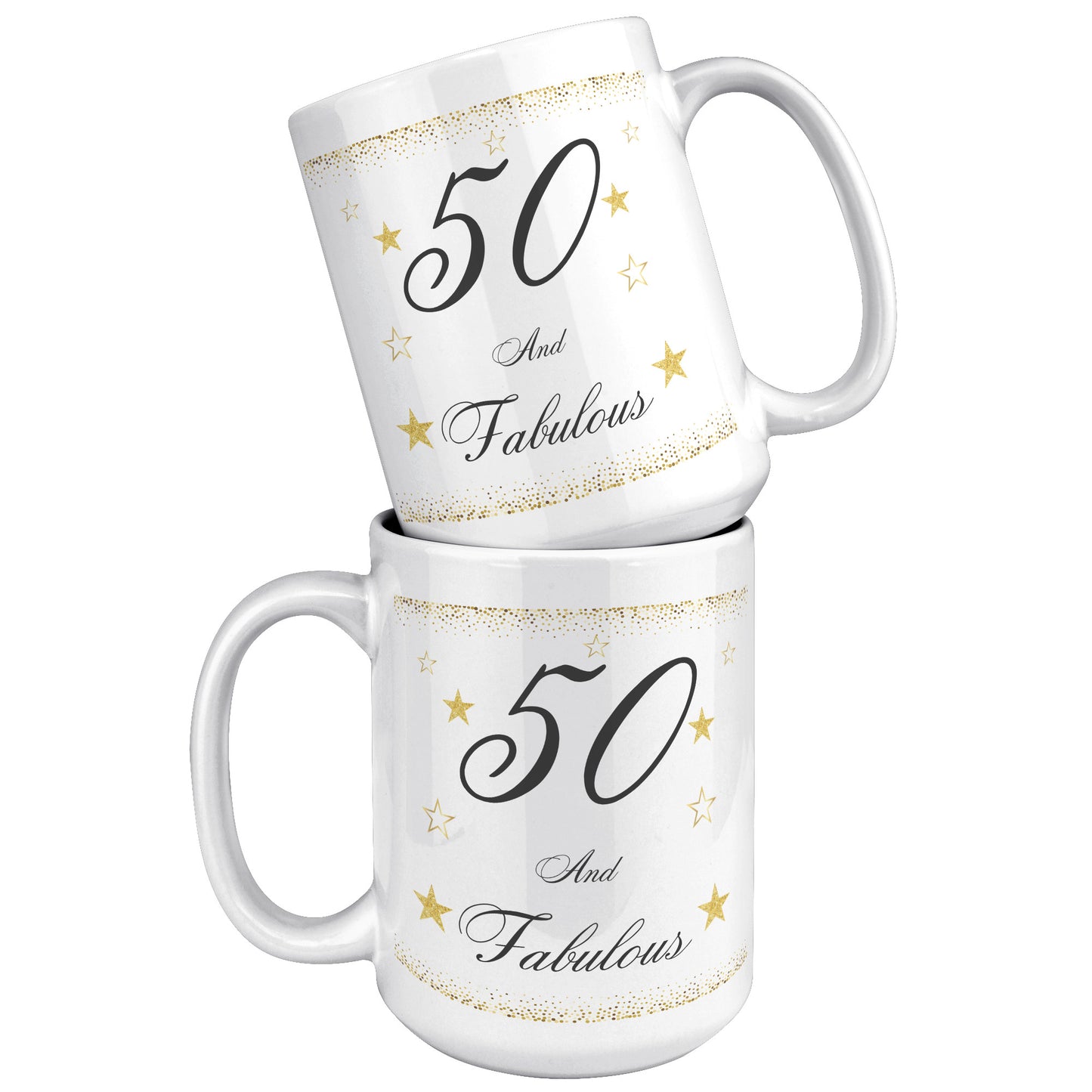 50 and Fabulous Birthday Mug, Birthday Mug 50 and Fabulous, 50th Birthday Mug