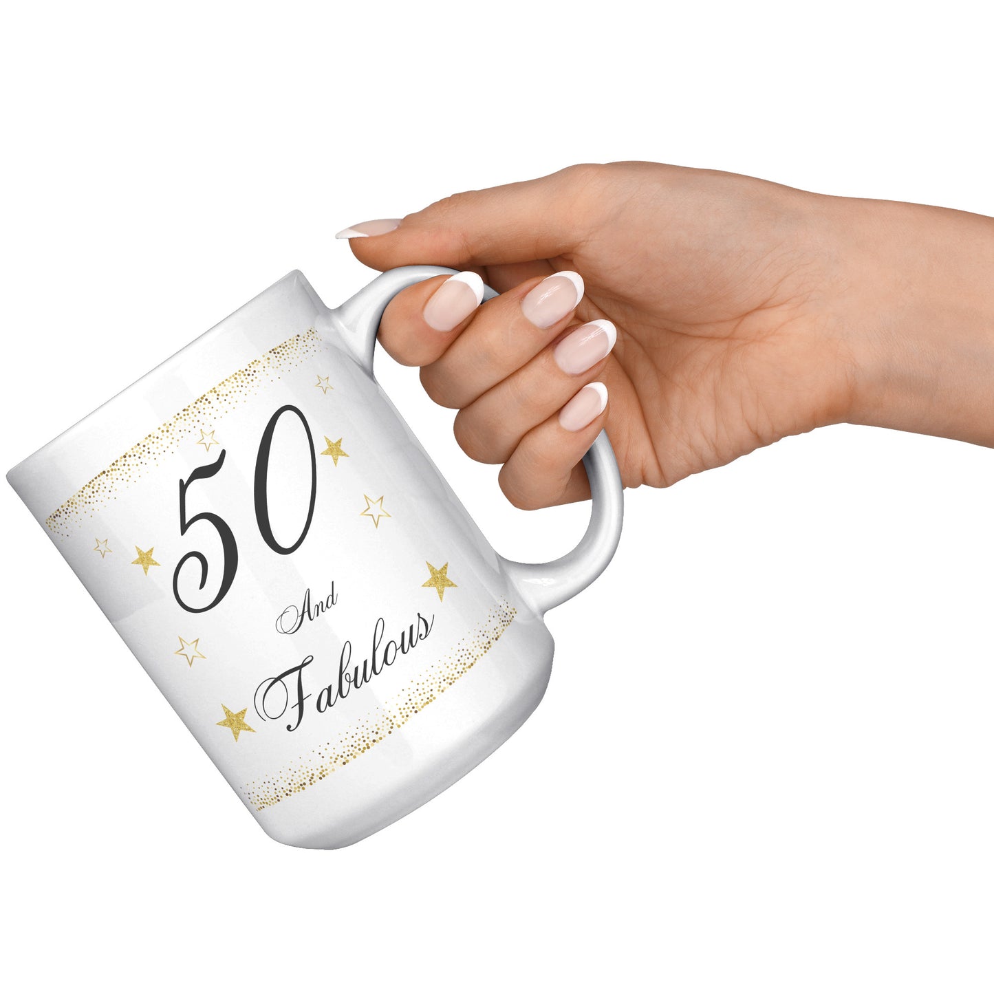 50 and Fabulous Birthday Mug, Birthday Mug 50 and Fabulous, 50th Birthday Mug