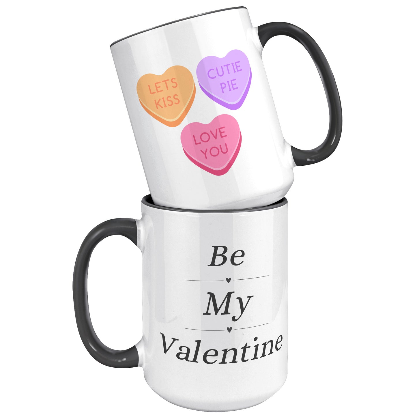 Valentine's Day Mug, Be My Valentine Candy Hearts Mug, Be My Valentine Mug, Heart Mug