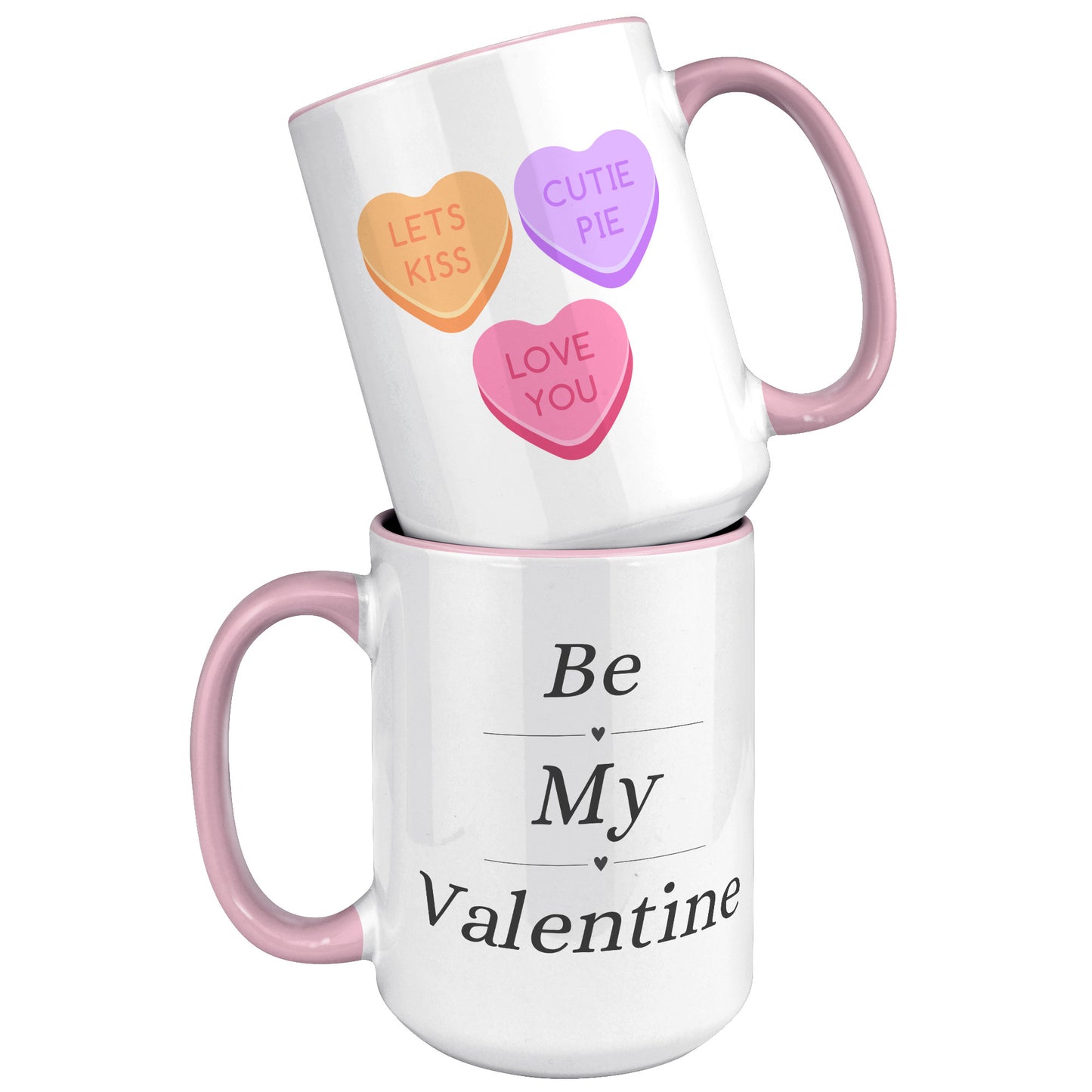 Valentine's Day Mug, Be My Valentine Candy Hearts Mug, Be My Valentine Mug, Heart Mug