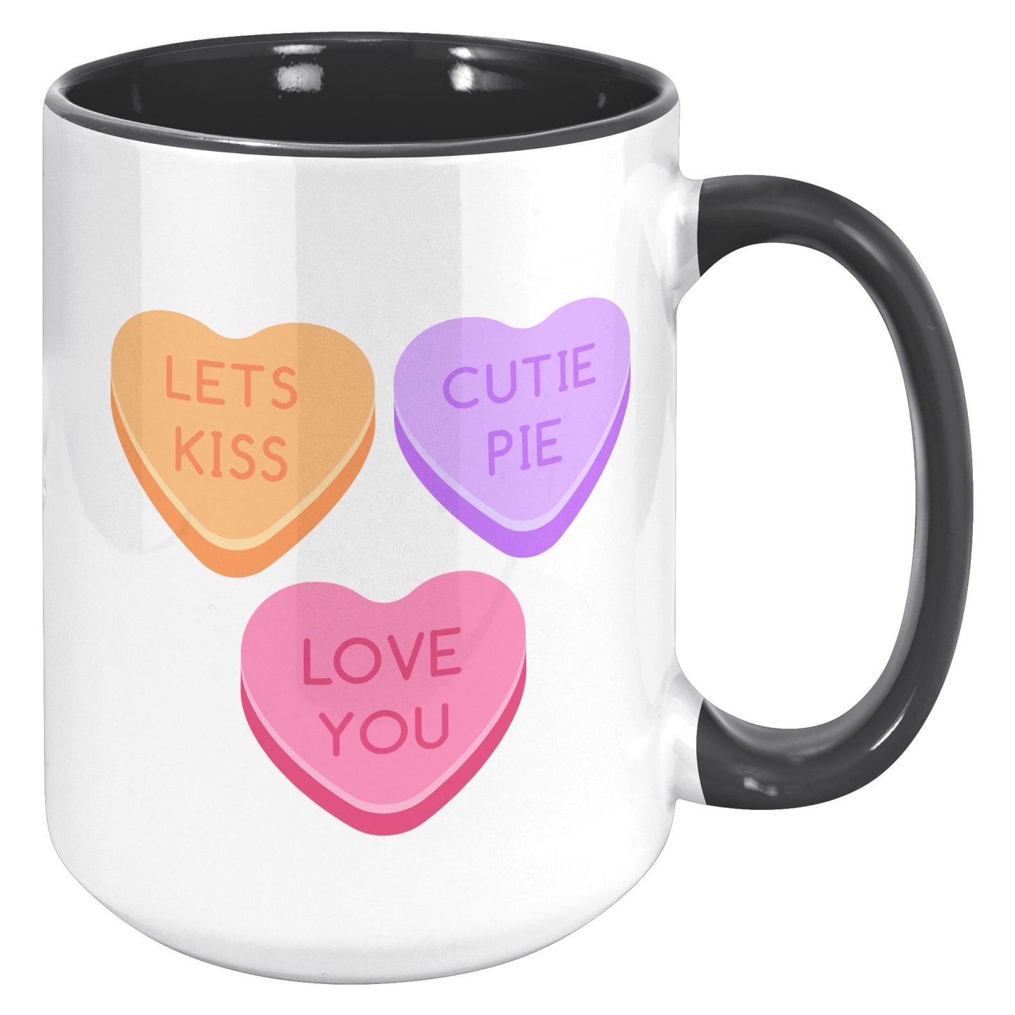 Valentine's Day Mug, Be My Valentine Candy Hearts Mug, Be My Valentine Mug, Heart Mug