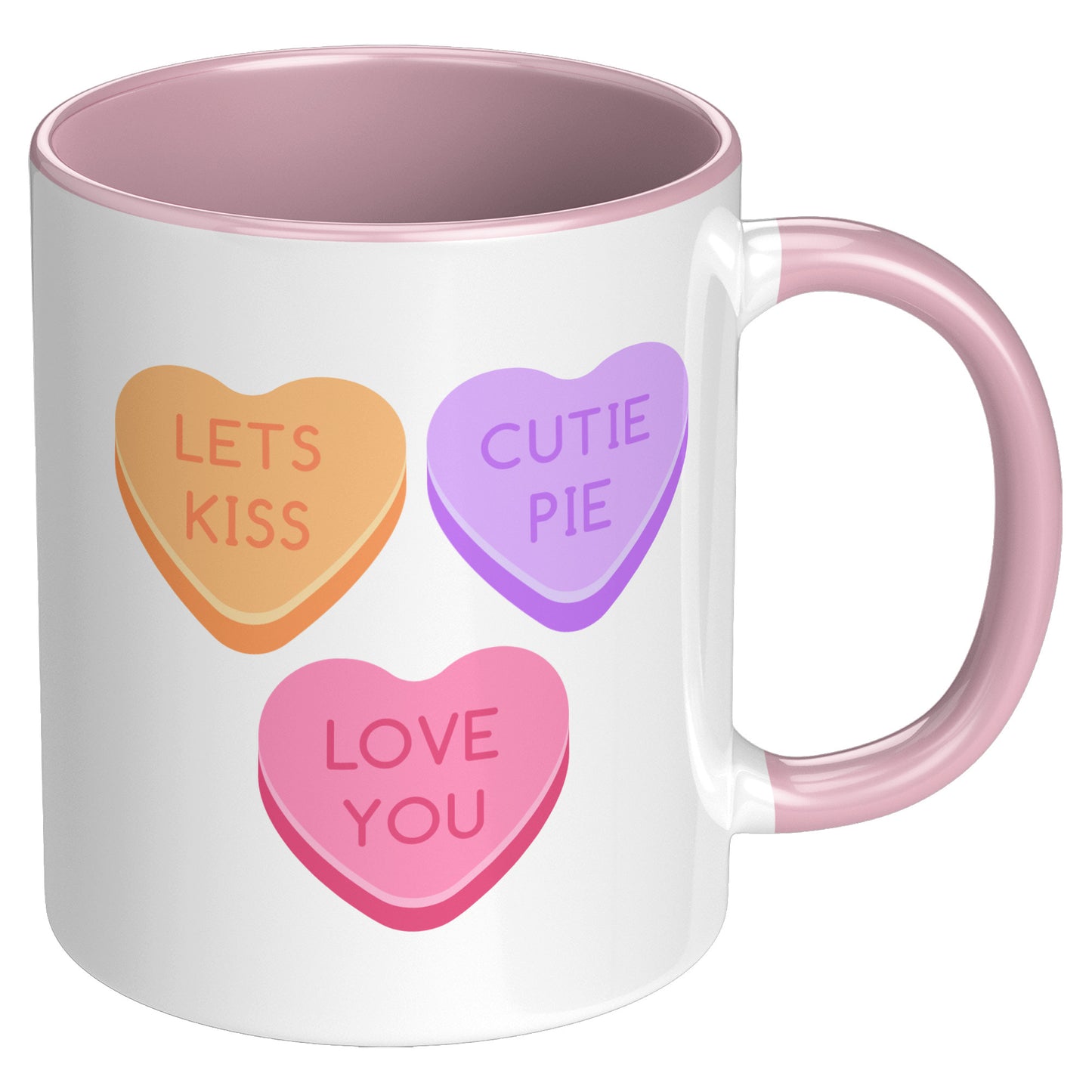 Valentine's Day Mug, Be My Valentine Candy Hearts Mug, Be My Valentine Mug, Heart Mug