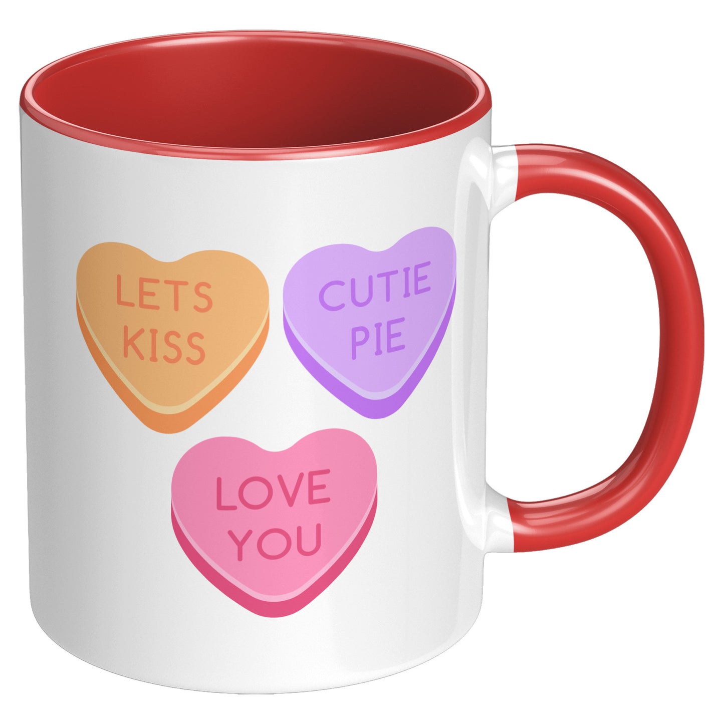 Valentine's Day Mug, Be My Valentine Candy Hearts Mug, Be My Valentine Mug, Heart Mug