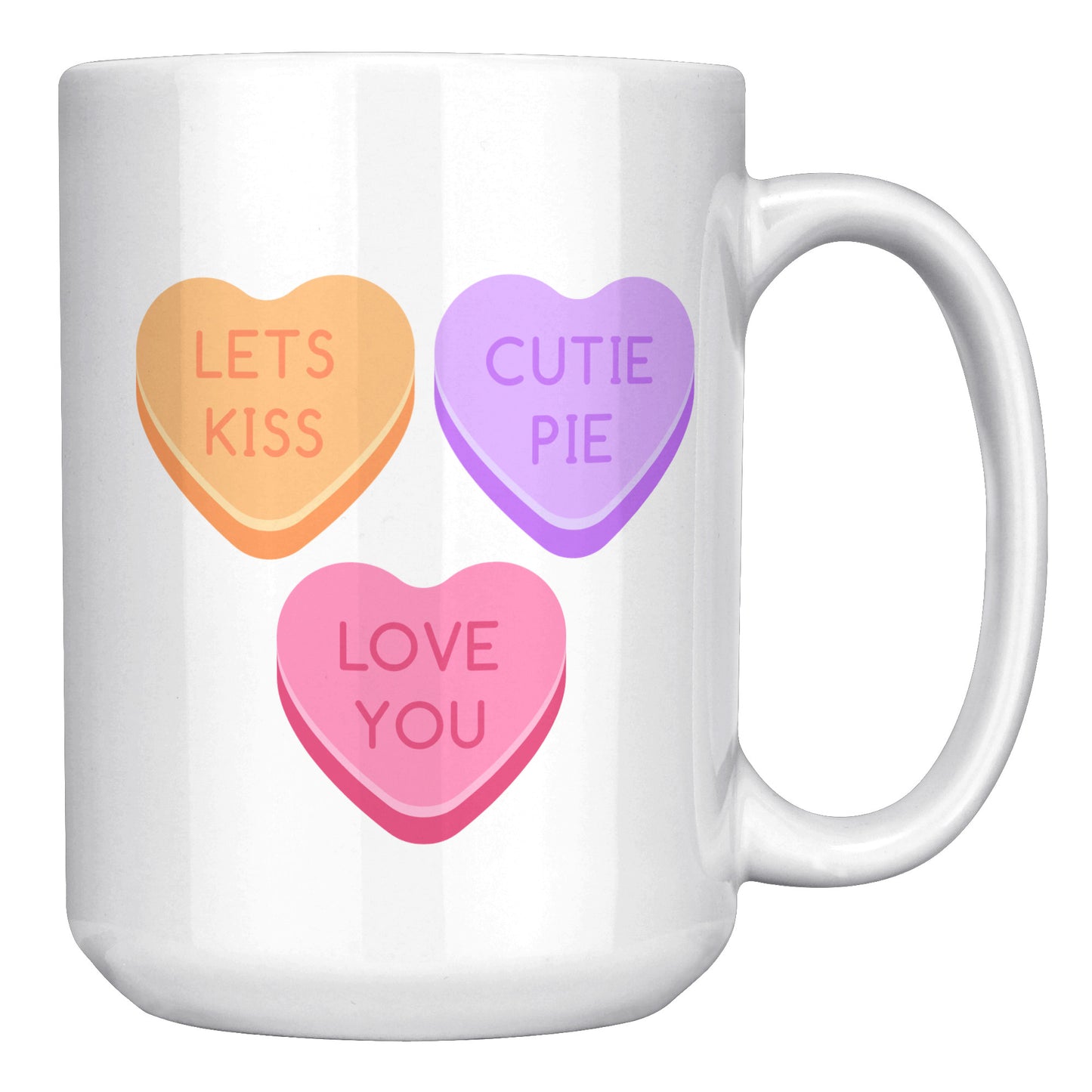 Valentine's Day Mug, Be My Valentine Candy Hearts Mug, Be My Valentine Mug, Heart Mug