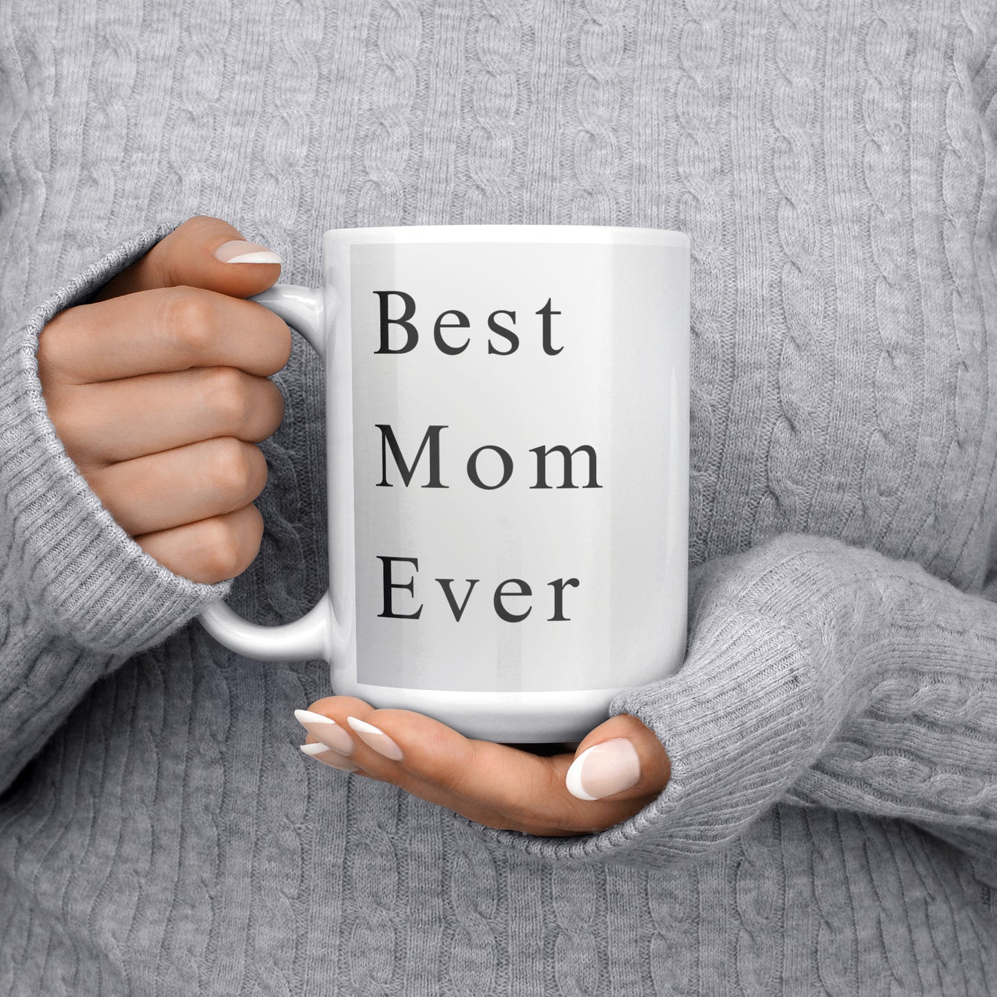 Best Mom Ever Grey Wrap