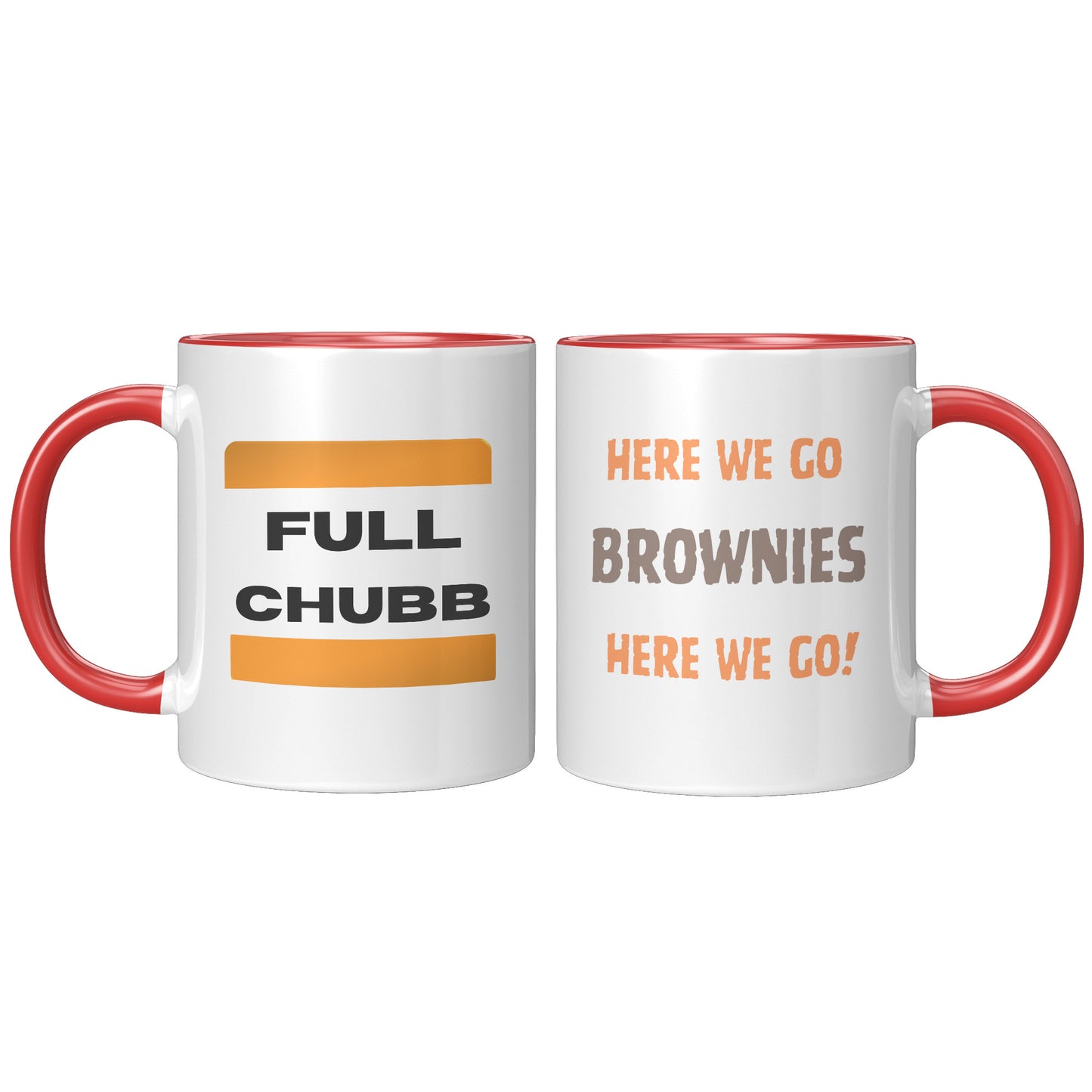 Ohio Sports Mug, Full Chubb Mug, Here We Go Brownies Football Mug