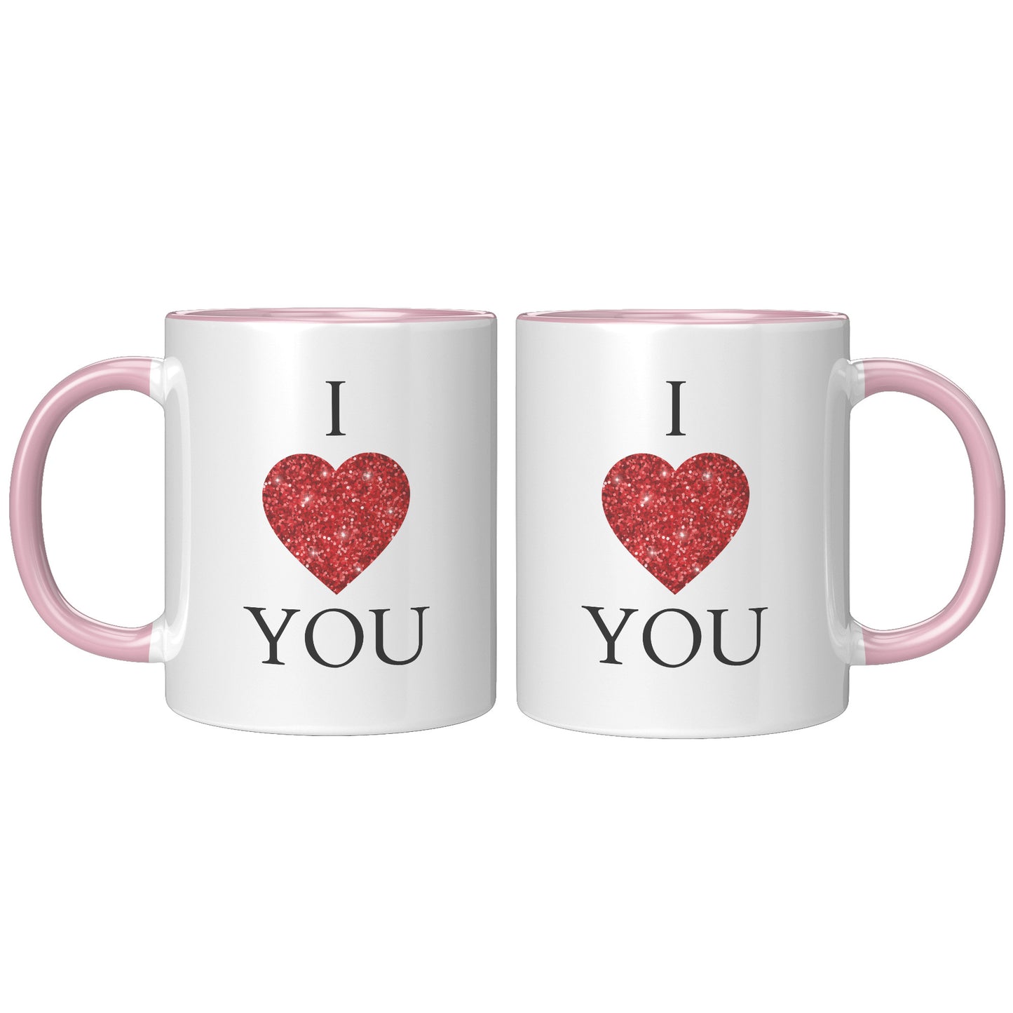 Valentine's Day Heart Mug, I Heart You Mug, I Love You Mug