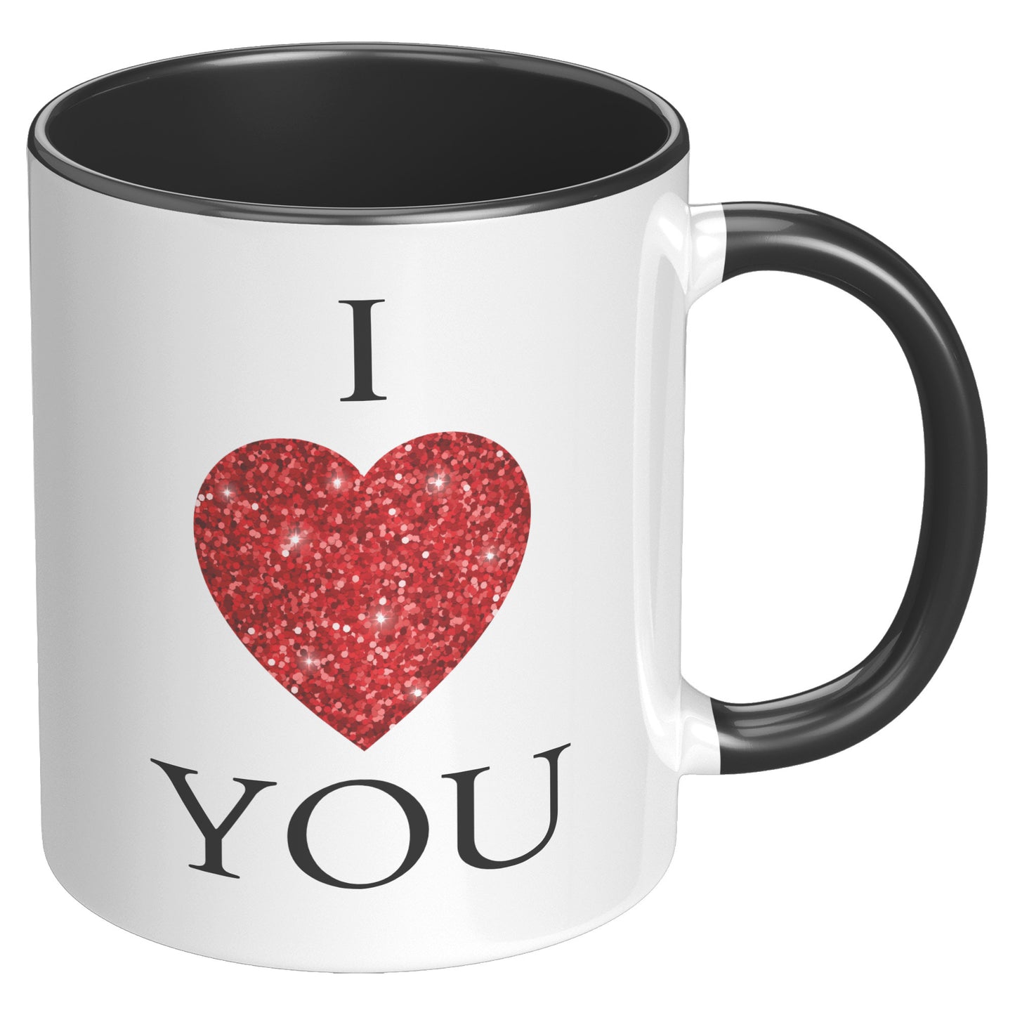 Valentine's Day Heart Mug, I Heart You Mug, I Love You Mug