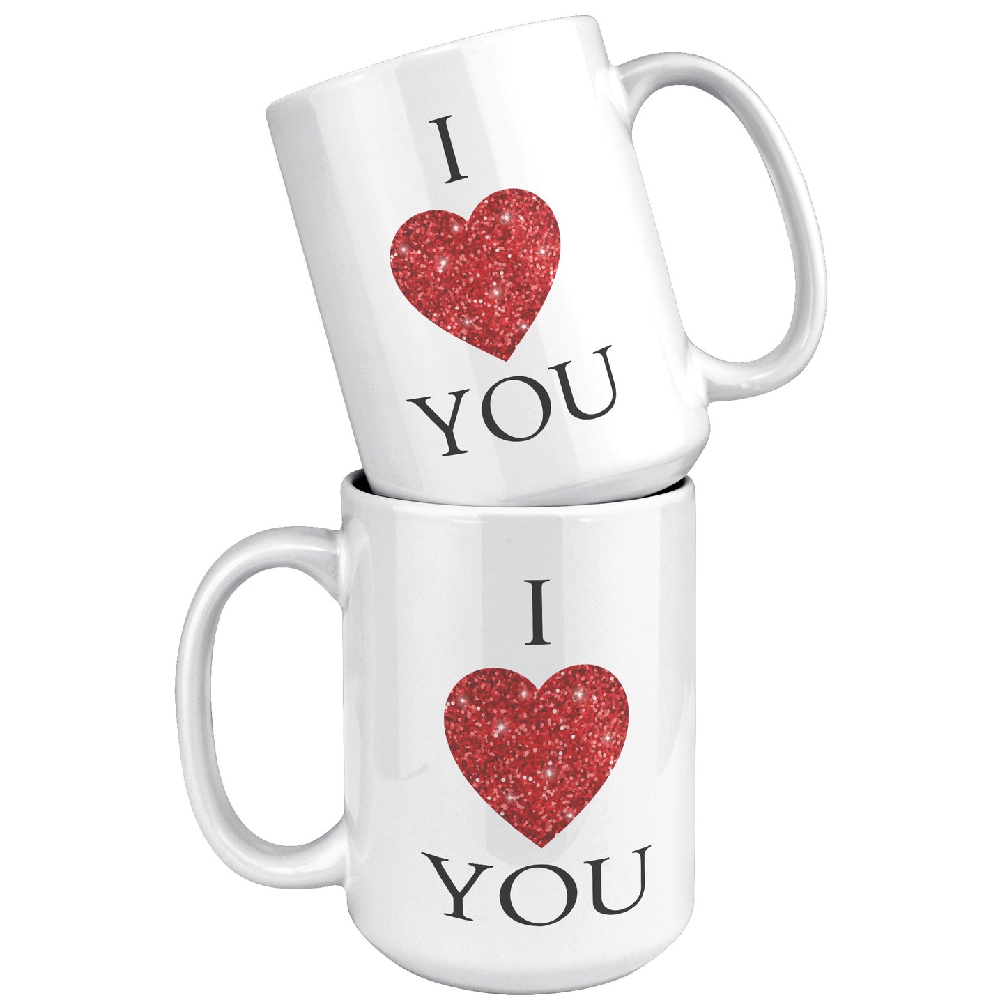 Valentine's Day Heart Mug, I Heart You Mug, I Love You Mug