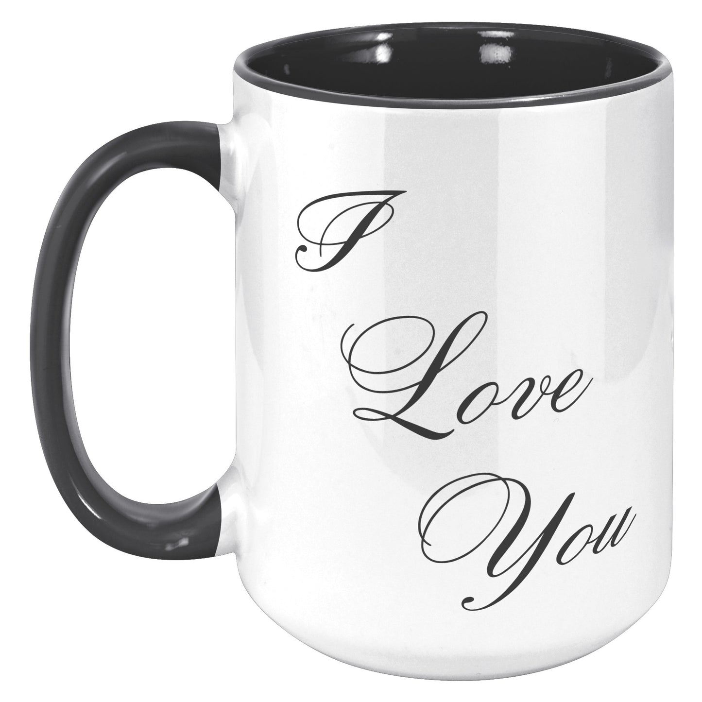 I Love You Heart Mug, Valentine's Day Mug, Heart Mug