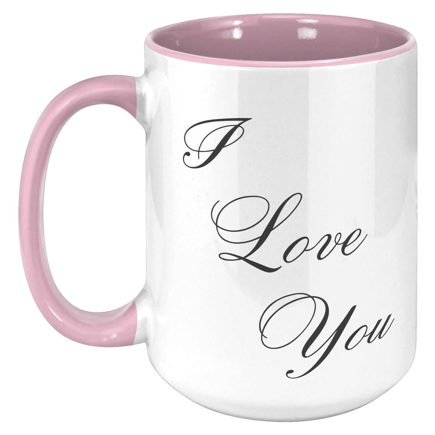I Love You Heart Mug, Valentine's Day Mug, Heart Mug