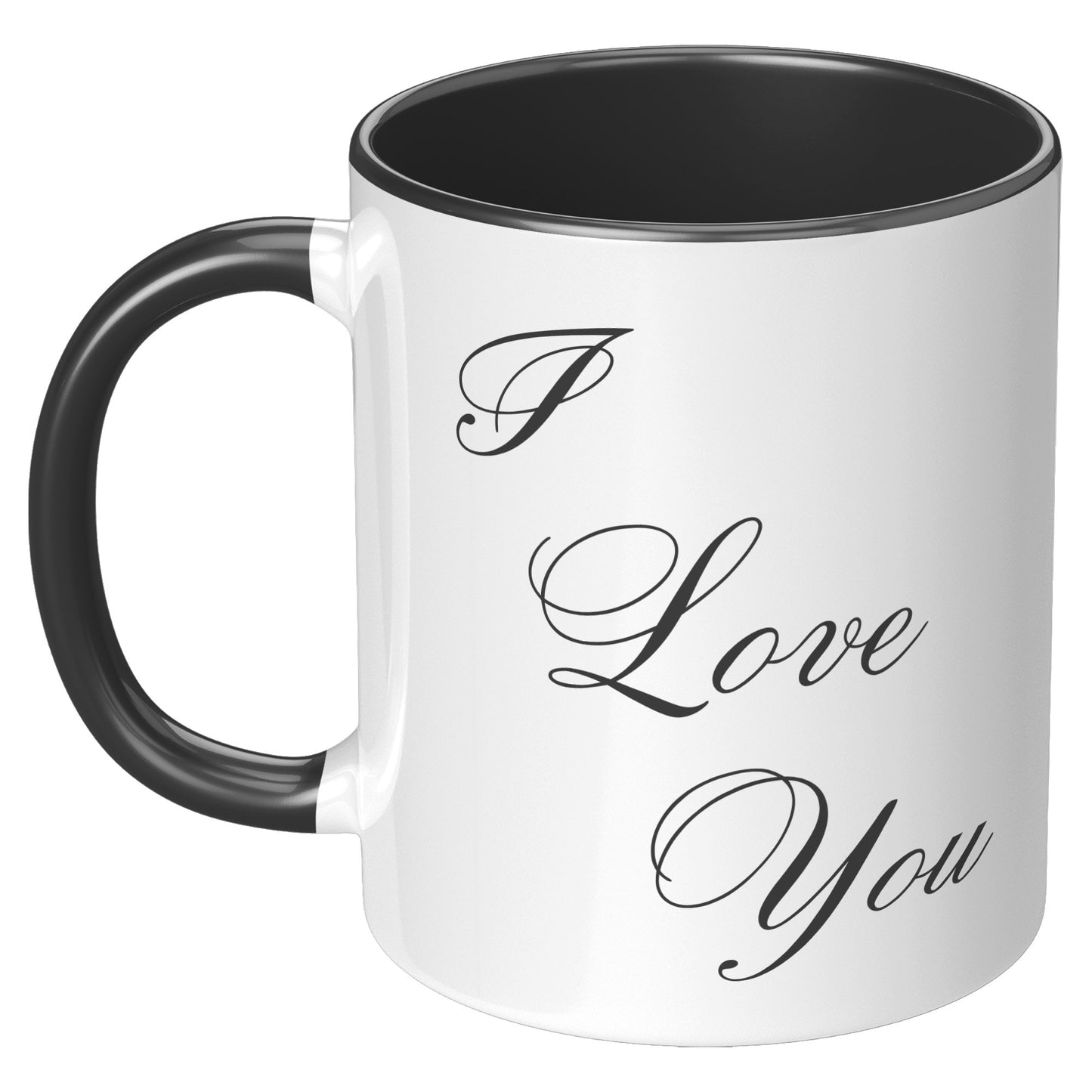 I Love You Heart Mug, Valentine's Day Mug, Heart Mug