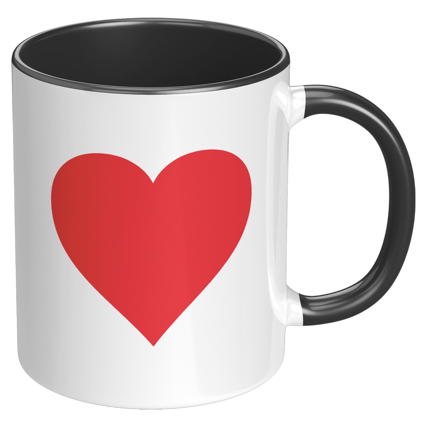 I Love You Heart Mug, Valentine's Day Mug, Heart Mug