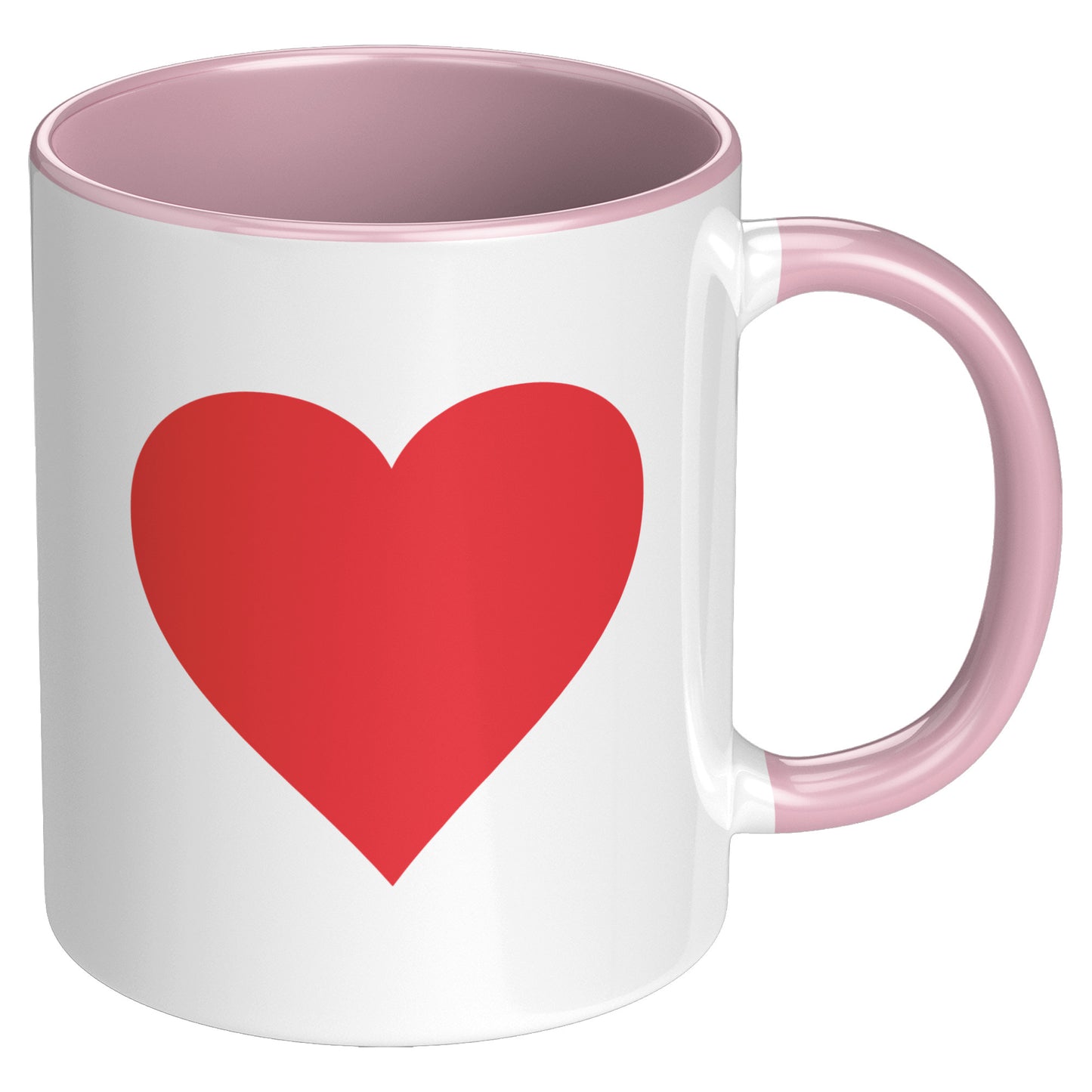 I Love You Heart Mug, Valentine's Day Mug, Heart Mug