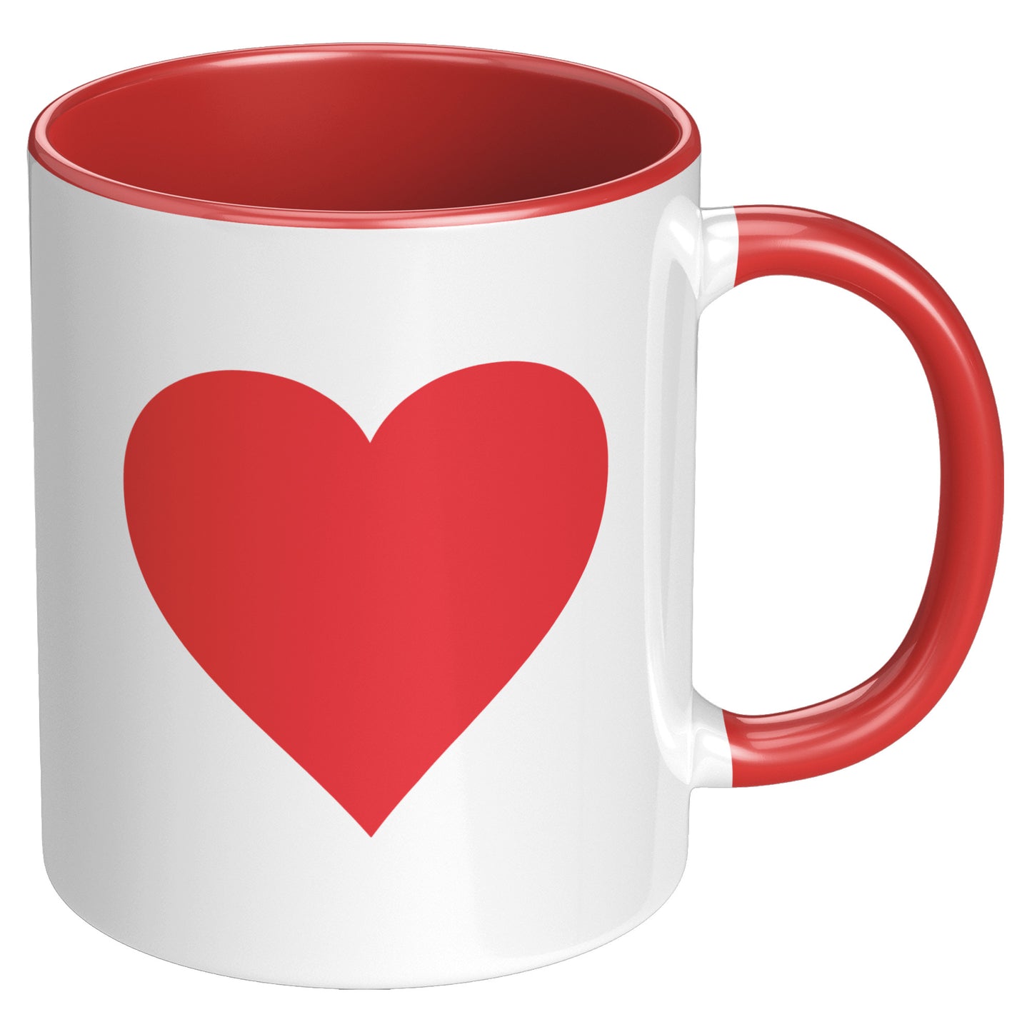 I Love You Heart Mug, Valentine's Day Mug, Heart Mug